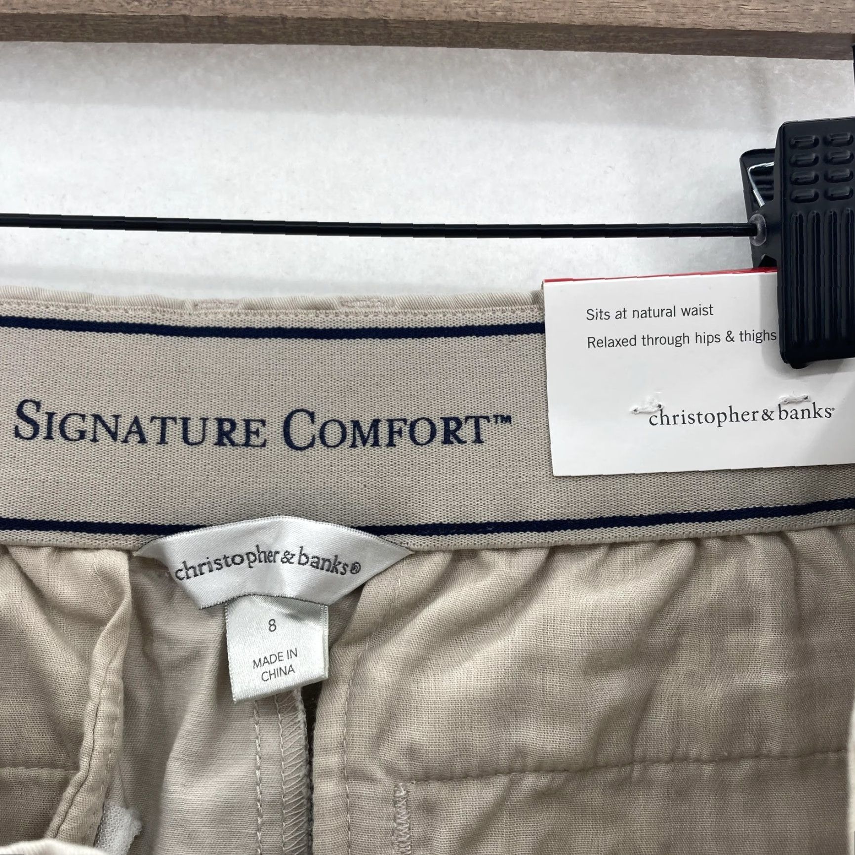 Vintage VINTAGE Christopher & Banks Pants Womens 8 Signature Comfort Straight Leg Beige Stretch Size 30" / US 8 / IT 44 - 5 Thumbnail