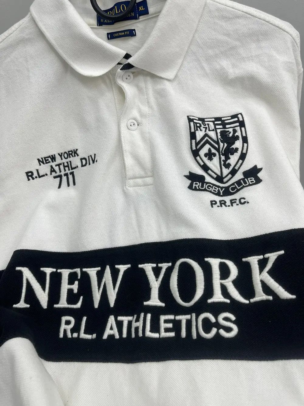 Ralph Lauren Polo Ralph Lauren New York City Rugby Number 5 Polo Shirt Size US XL / EU 56 / 4 - 6 Thumbnail
