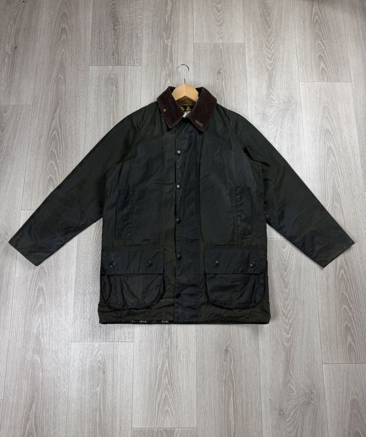 Barbour Vintage Barbour Beaufort A150 Waxed Jacket Corduroy Collar Size US S / EU 44-46 / 1 - 3 Thumbnail