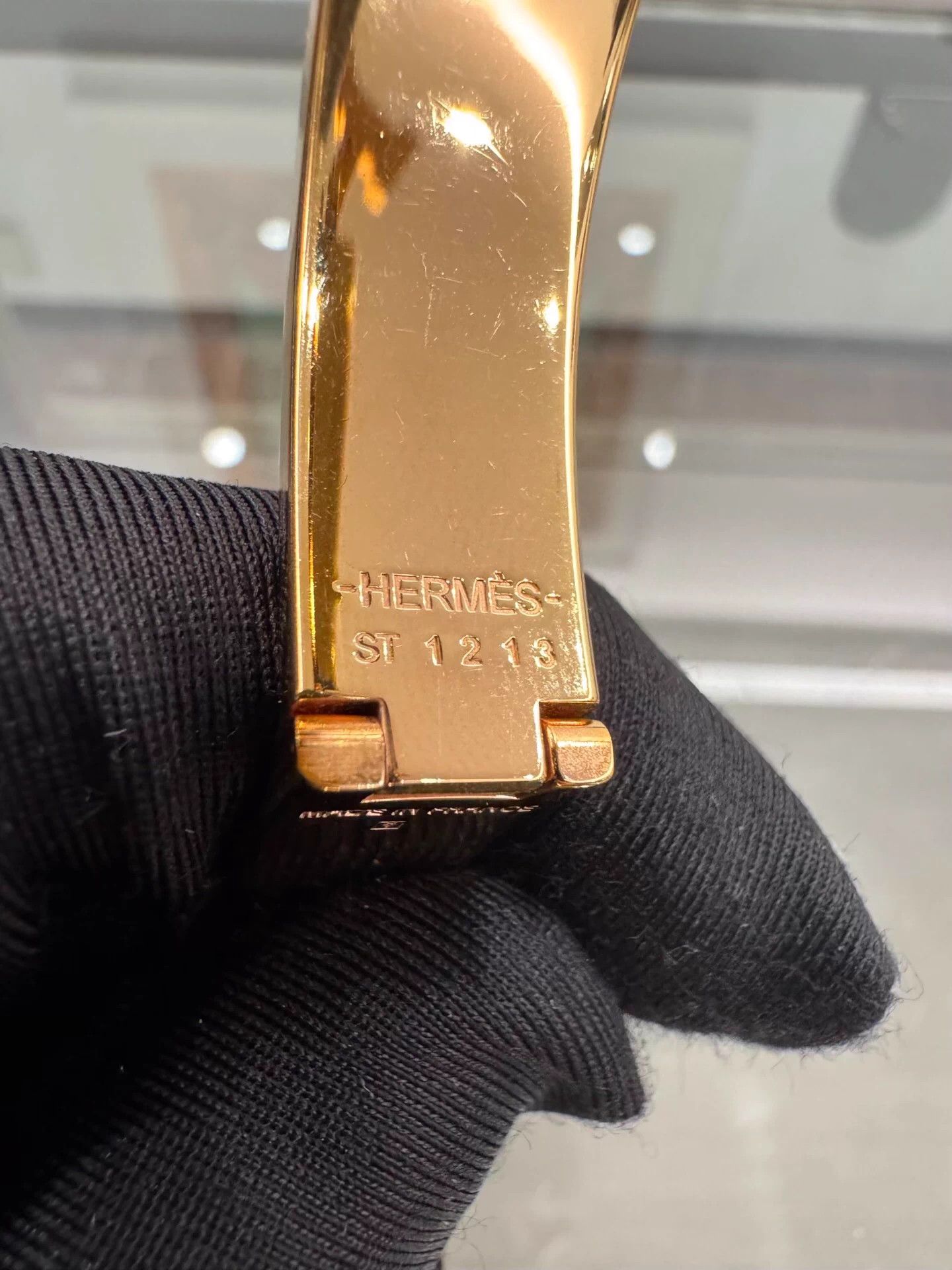 Hermes Hermes Clic H White Enamel Gold Clasp Bracelet PM Size ONE SIZE - 7 Thumbnail