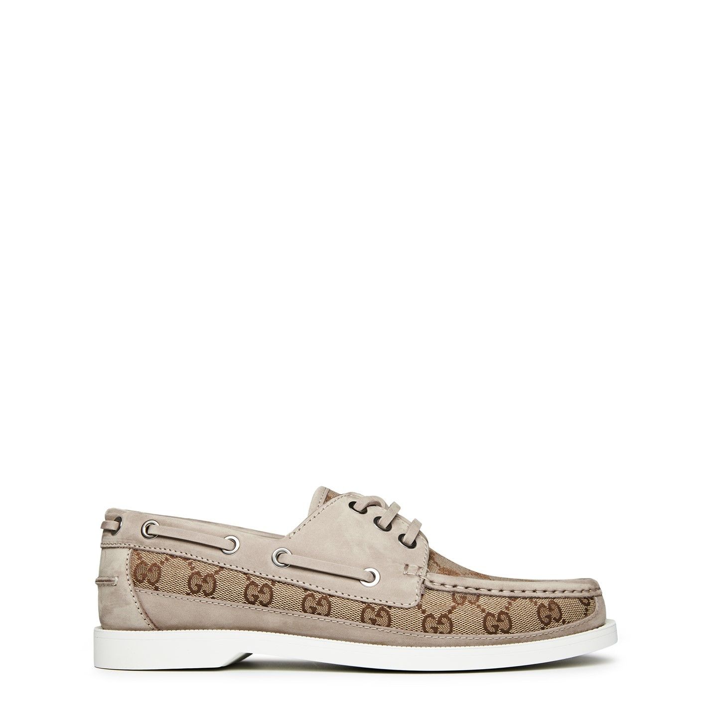 GUCCI Original Gg Lace-Up Loafers