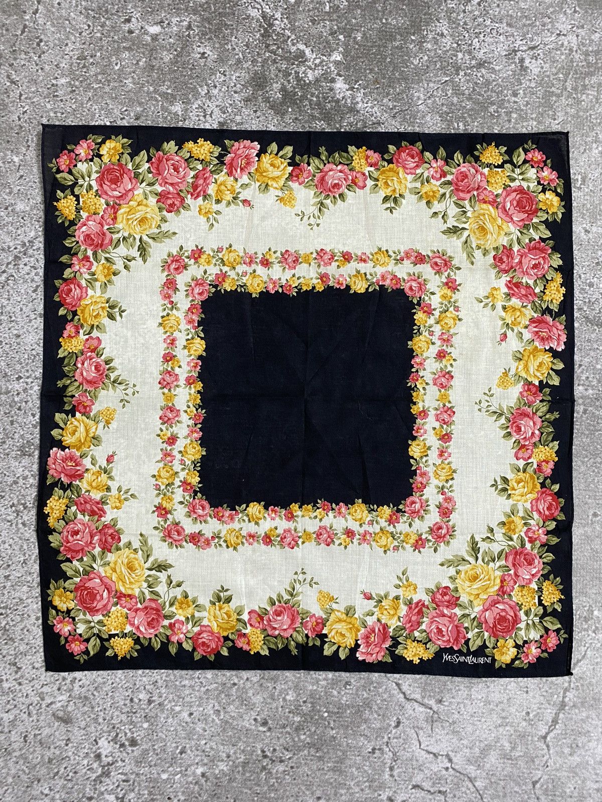 Yves Saint Laurent Yves Saint Laurent Handkerchief / Bandana / Neckerchief Size ONE SIZE - 2 Thumbnail