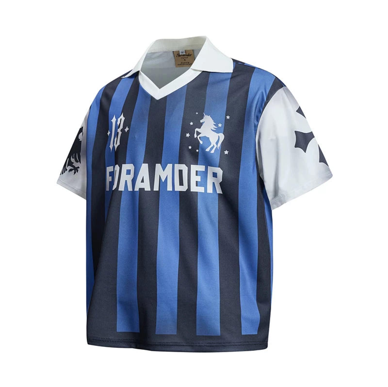 Other 'Foramder' Football Jersey Polo Tee | Blue Varsity Stripe Size US M / EU 48-50 / 2 - 5 Thumbnail