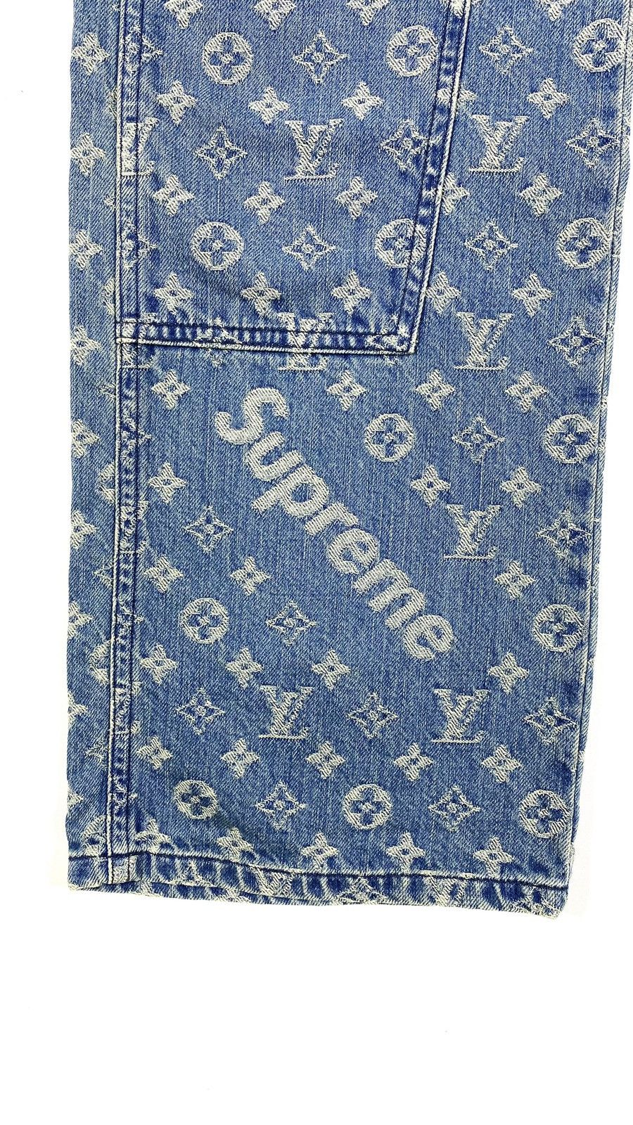 Louis Vuitton × Supreme Louis Vuitton X SUPREME 1 OF 1 Sample Carpenter Denim Jeans Size US 30 / EU 46 - 12 Thumbnail