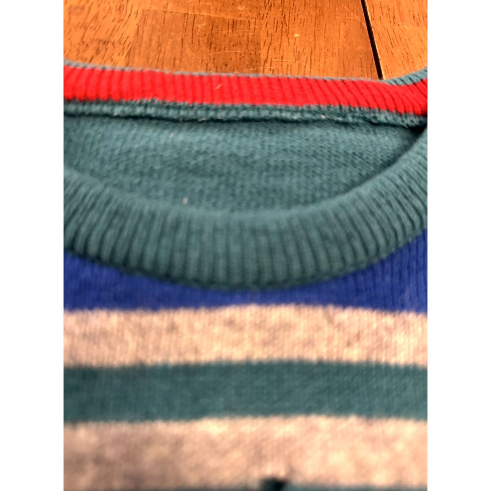 Vintage VINTAGE Amana Woolen Mills Golf Art Lambswool Knit Sweater Large Green Made In Scotland Crew Neck Pullover Mens Size US L / EU 52-54 / 3 - 3 Thumbnail