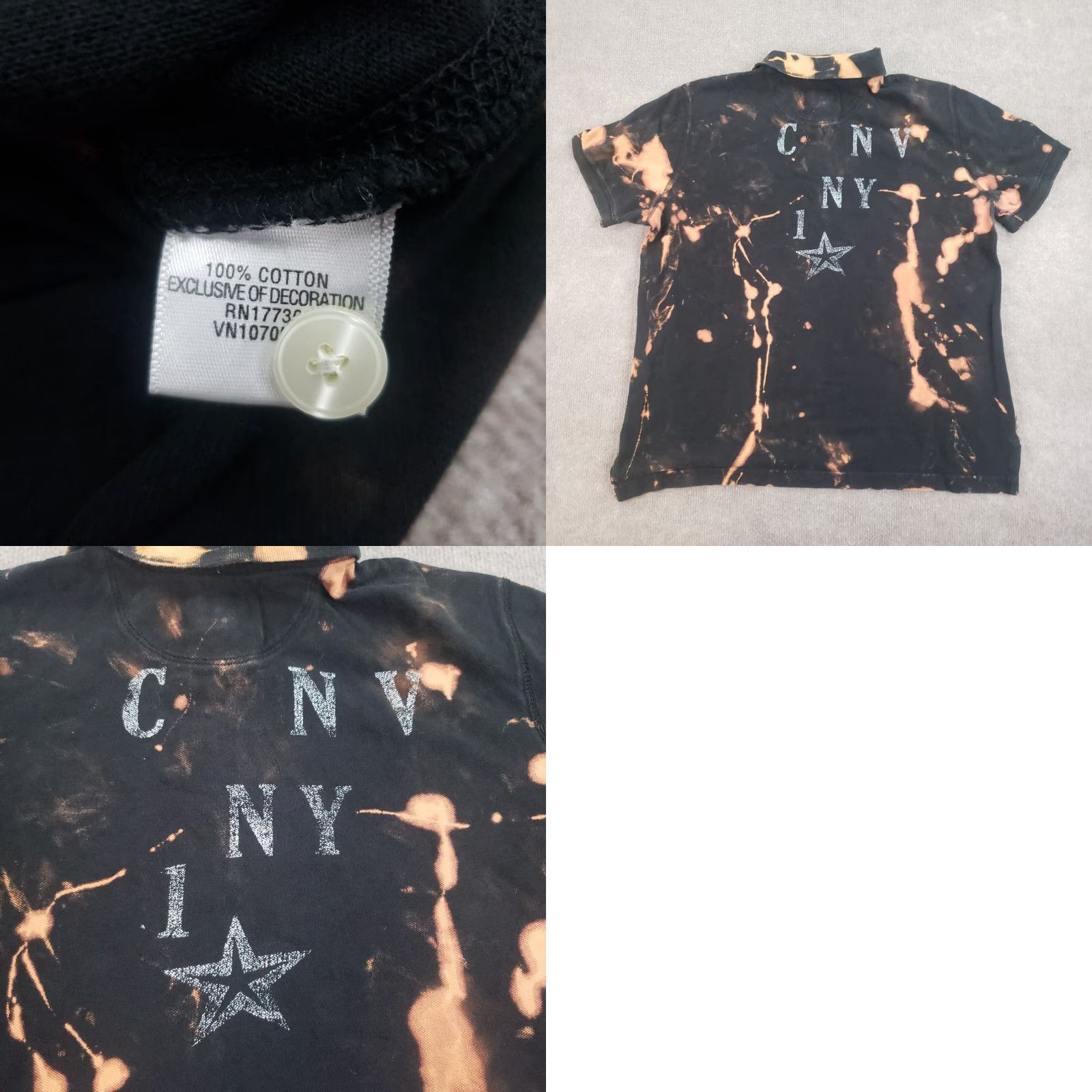 Converse Converse Polo Shirt Men Large Black Short Sleeve Casual One Star Size US L / EU 52-54 / 3 - 8 Thumbnail