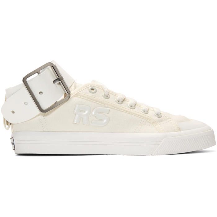 image of Raf Simons Spirit Buckle Shoes in White, Men's (Size 8)