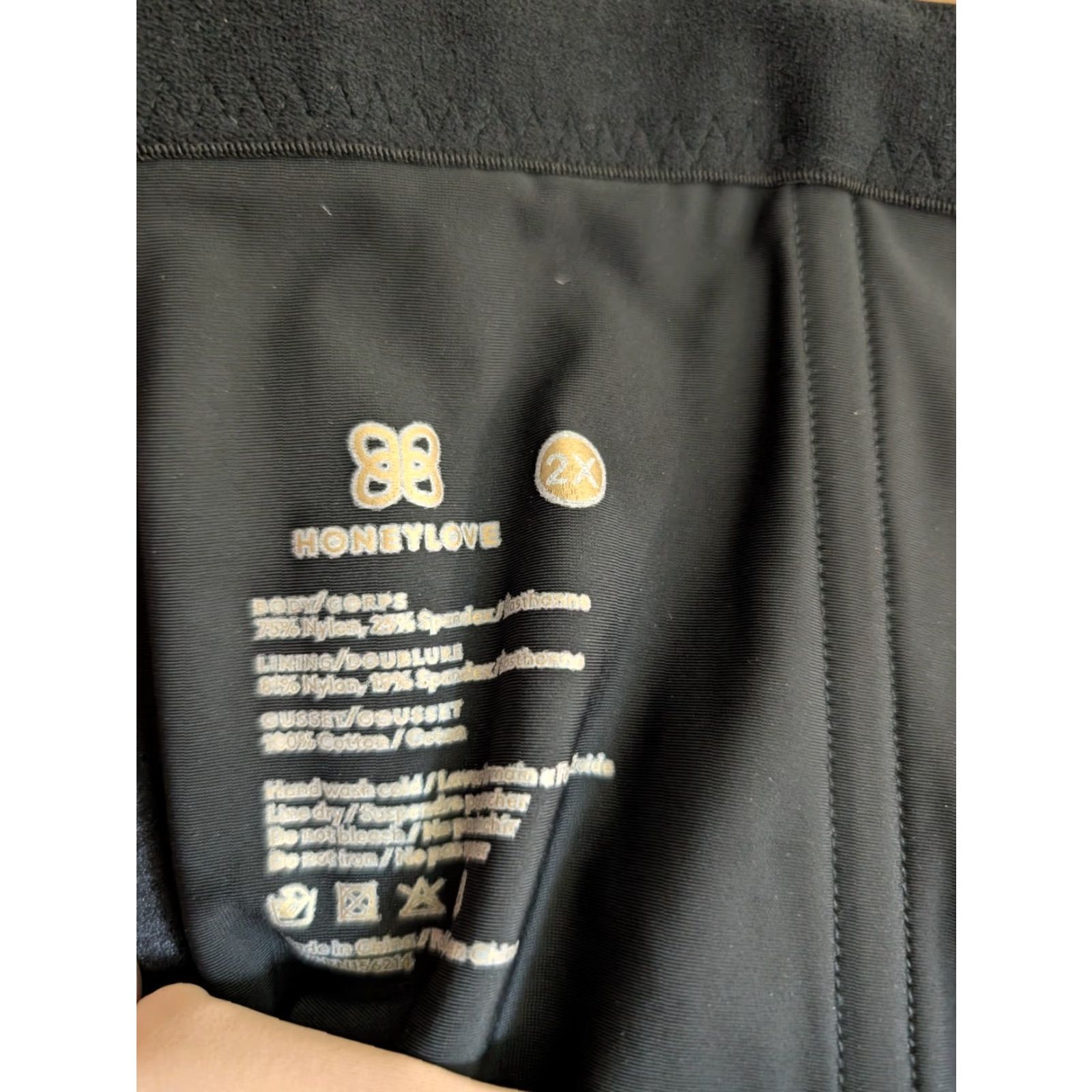Vintage Honeylove SuperPower Brief Shapewear Women’s 2X Black Nylon Solid Firm Compression Waist Wireless Underwire No N/A Women Size ONE SIZE - 5 Thumbnail