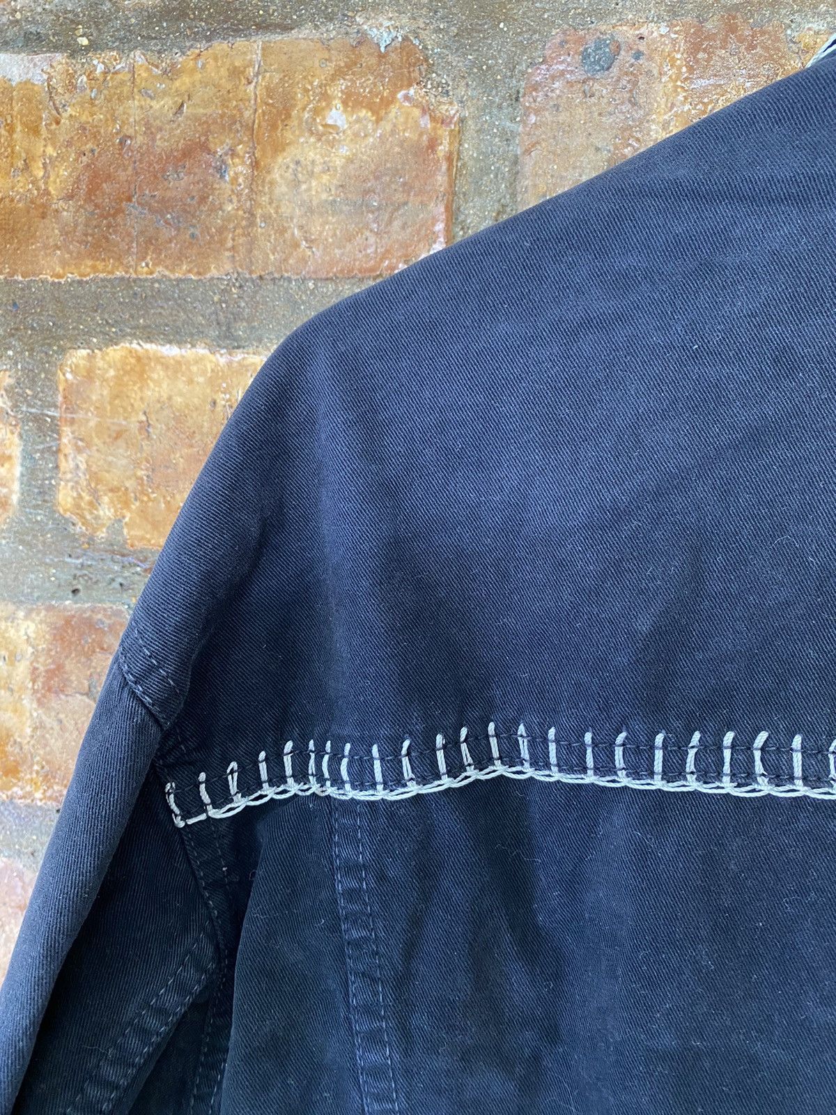 Versace × Versace Jeans Couture × Versus Versace 90s Versace Contra Stitch Detailing Jacket Size US L / EU 52-54 / 3 - 15 Thumbnail