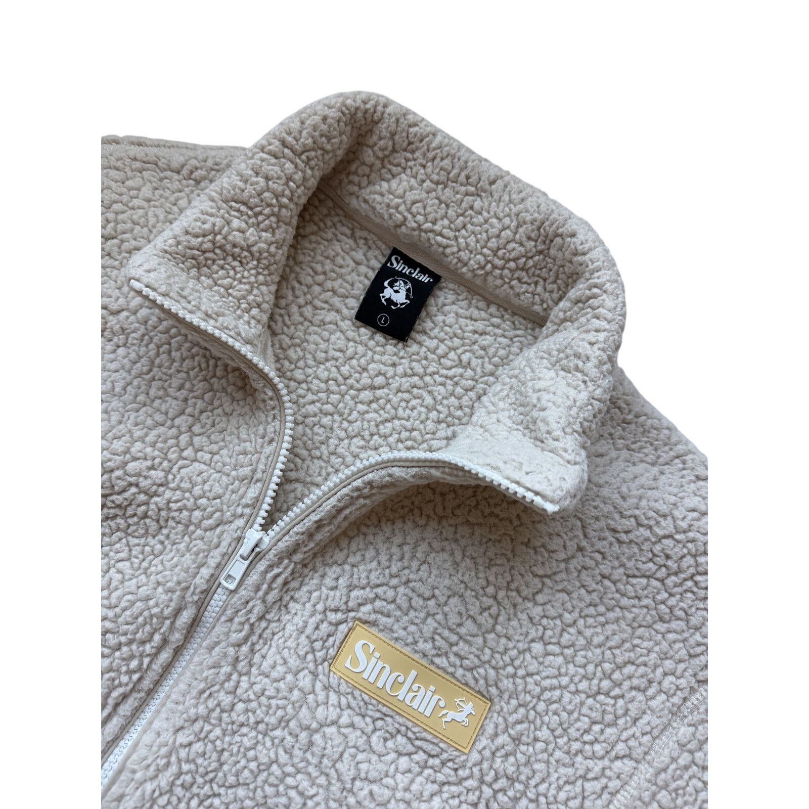 Sinclair Global Sinclair Global Fleece Full Zip Jacket Cream Size US L / EU 52-54 / 3 - 2 Thumbnail