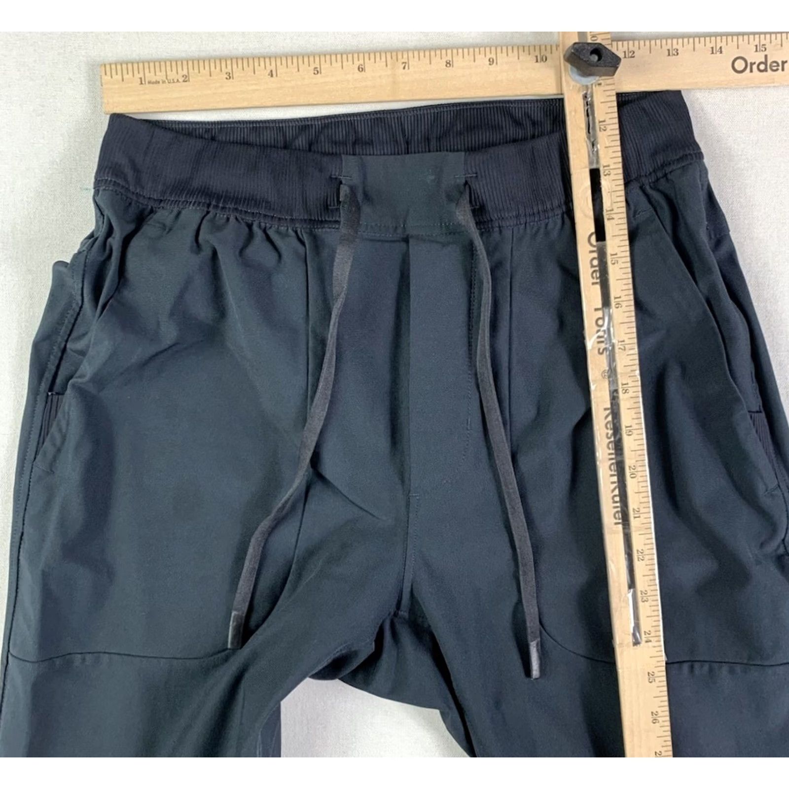 Vintage 7 Diamonds Jogger Pants Men's Medium Black Athletic Tapered 28in Inseam Stj-1006 Infinity Performance Stretch Casual Activewear Size US 31 - 7 Thumbnail