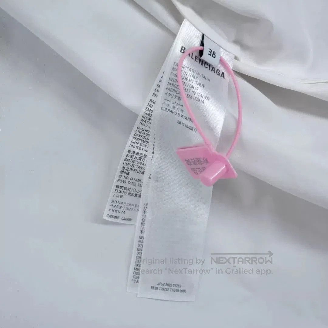 Balenciaga Balenciaga White Ink Letter Shirt. Size US M / EU 48-50 / 2 - 7 Thumbnail