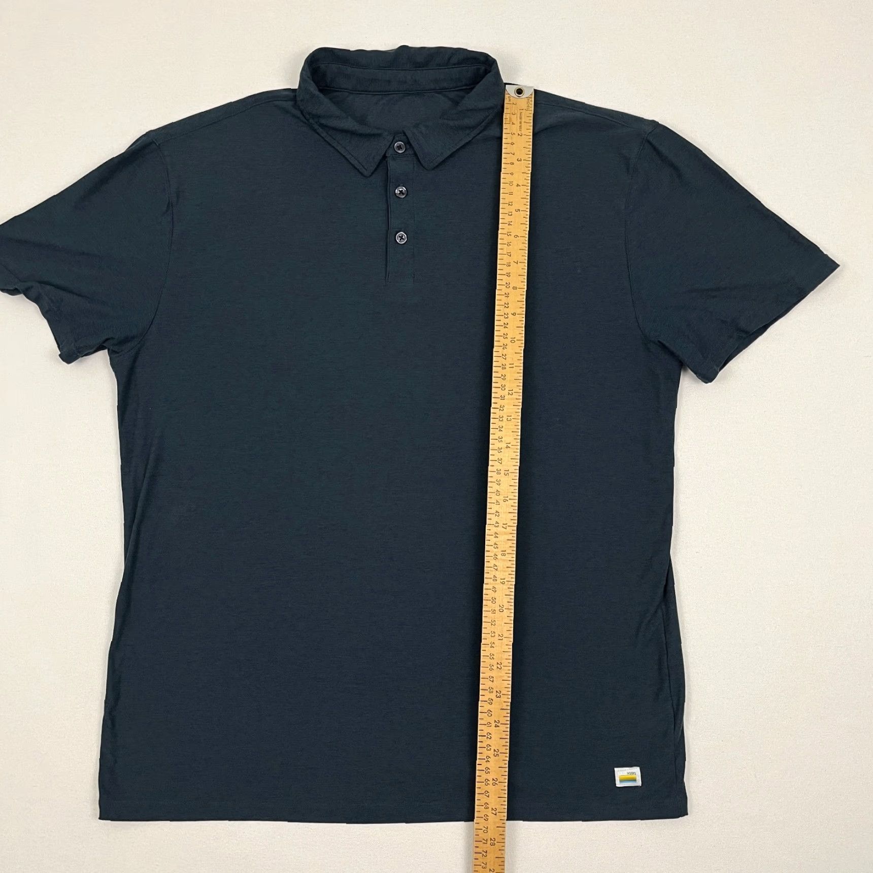 Vuori Vuori Strato Tech Polo Shirt Men L Navy Blue Active Golf Performance Casual Size US L / EU 52-54 / 3 - 3 Thumbnail