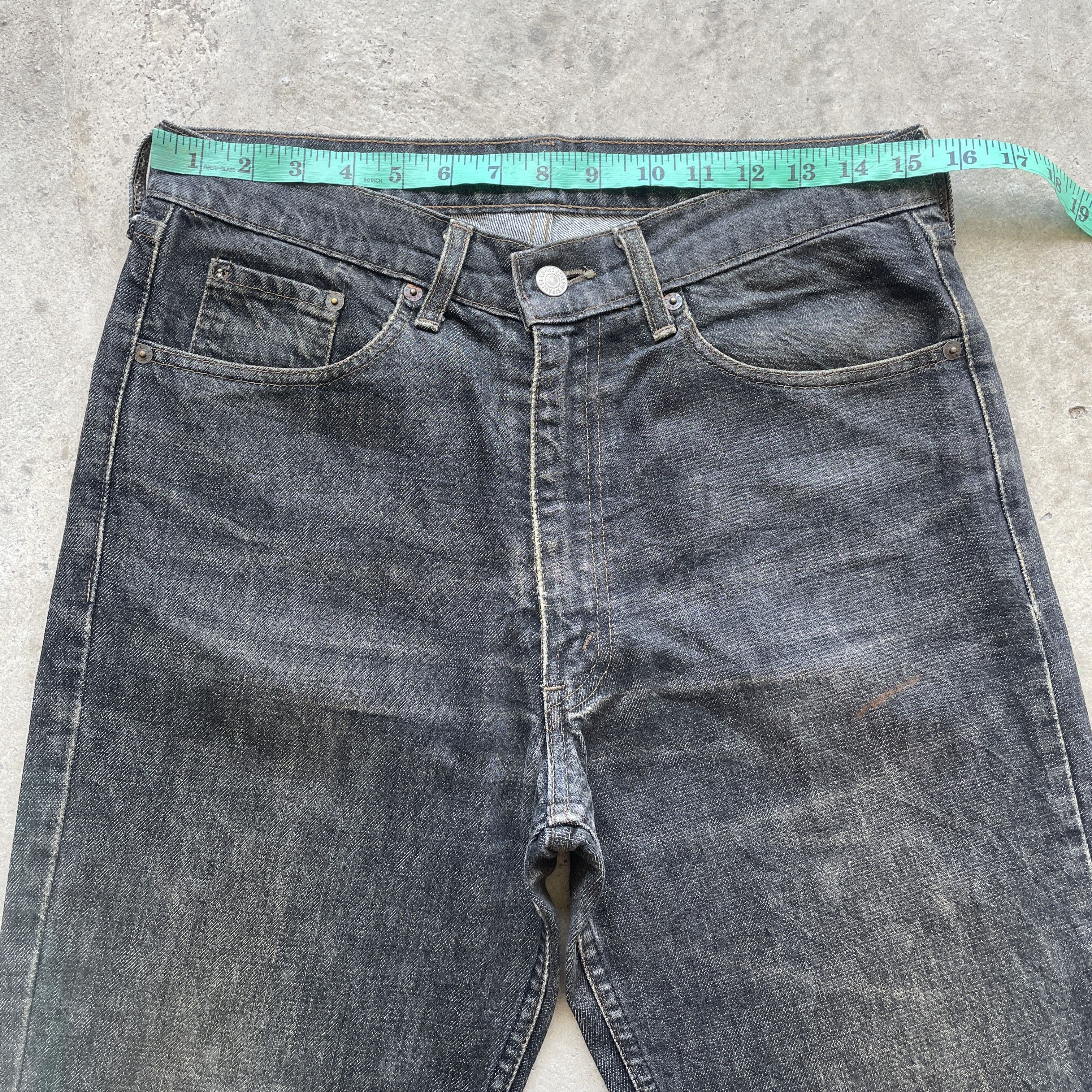 Levi's × Vintage VINTAGE LEVIS DISTRESSED JEANS BLACK FADED DENIM PANTS W31 Size US 31 - 5 Thumbnail