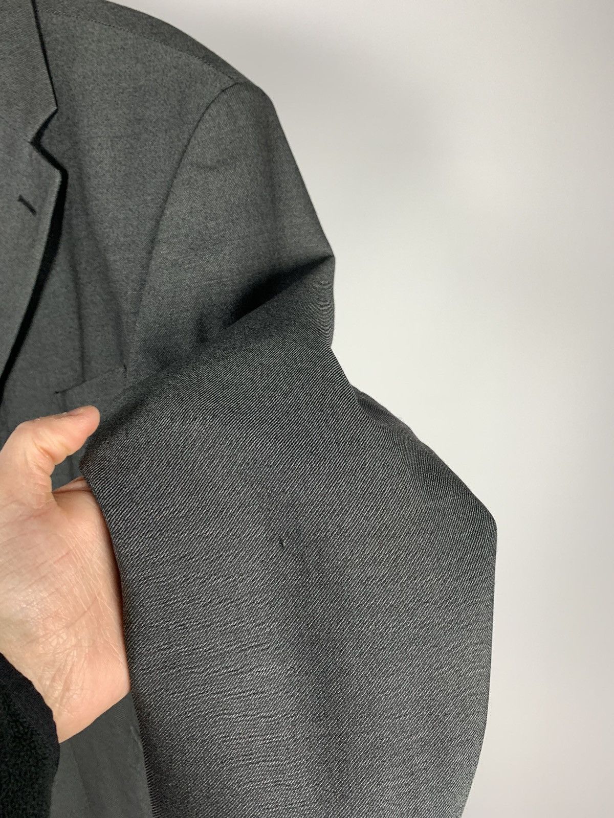 Balmain Vintage Balmain Paris Charcoal Blazer Suit Jacket Men’s 40S Size 40S - 22 Thumbnail