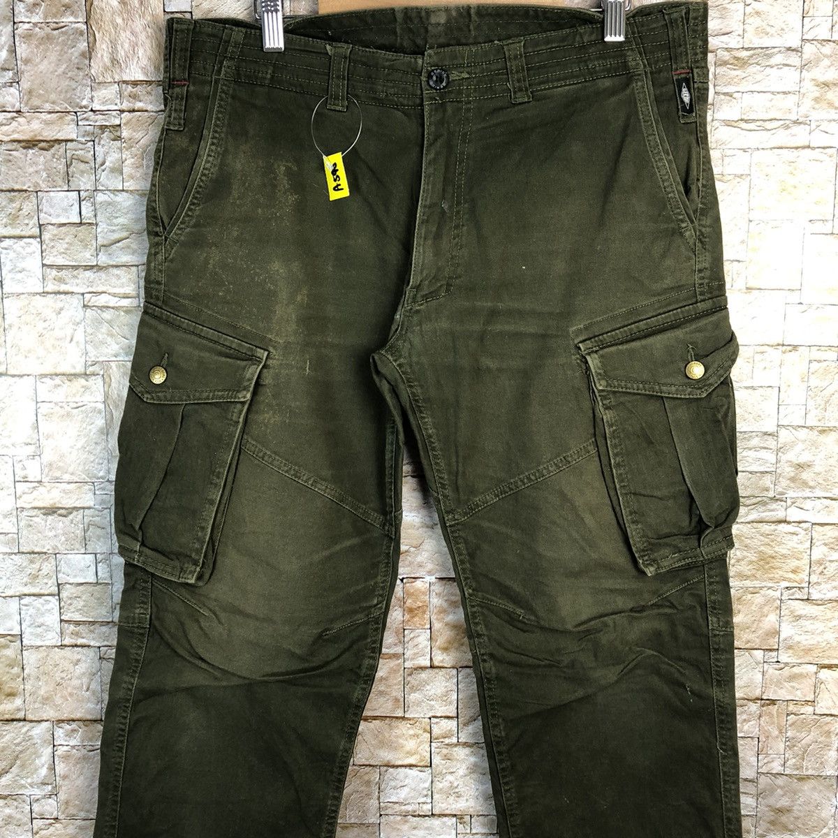 Japanese Brand Genide japan Green utility tactical Cargo Pants #A590 Size US 35 - 5 Thumbnail