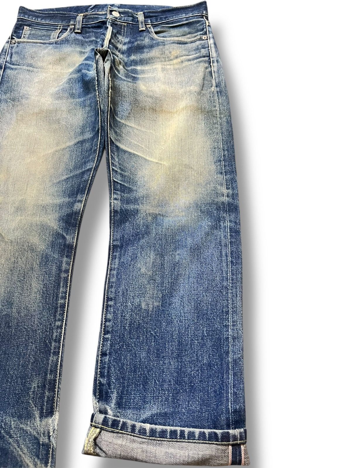Uniqlo Vintage UJ Mudwash selvedge Grunge Denim Size US 33 - 4 Thumbnail