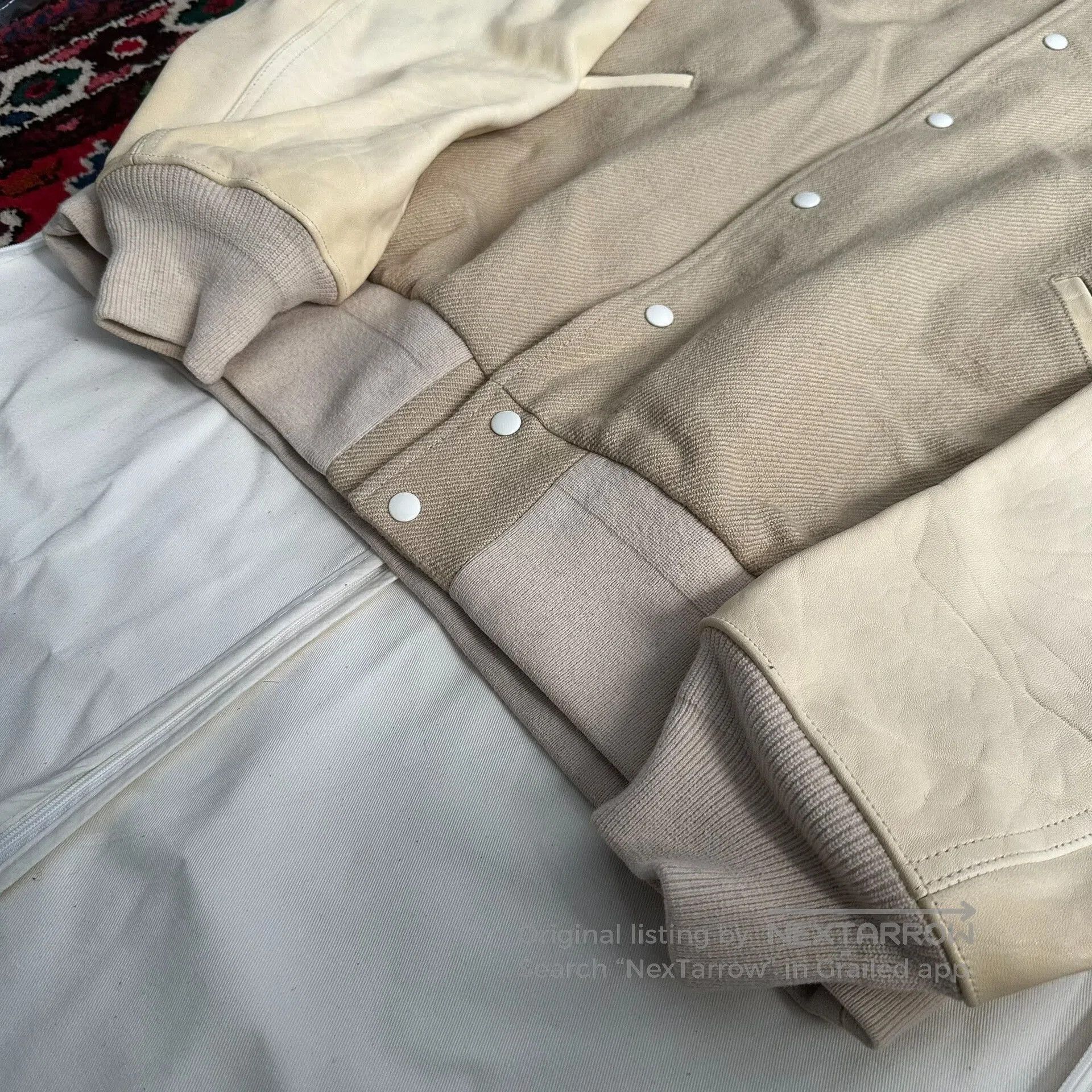 Visvim VISVIM Varsity Jacket in Beige. Size US XL / EU 56 / 4 - 6 Thumbnail