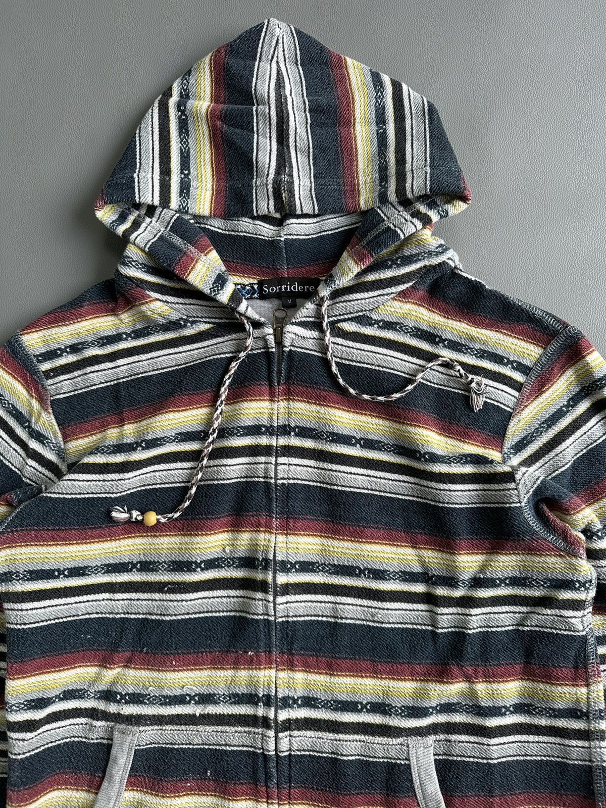 Beauty Beast DISTRESSED SORRIDERE STRIPED ZIP HOODIE MULTICOLOR LGB STYLE Size US M / EU 48-50 / 2 - 2 Thumbnail