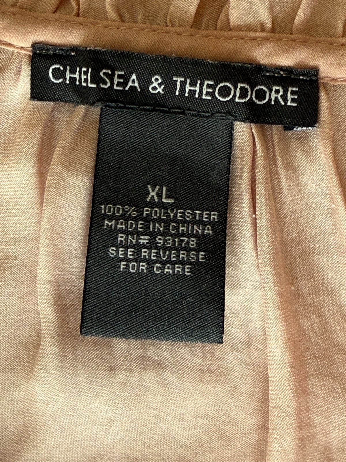 Other Chelsea & Theodore Womens XL Blush Pink Blouse Lightweight Size XL / US 12-14 / IT 48-50 - 3 Thumbnail