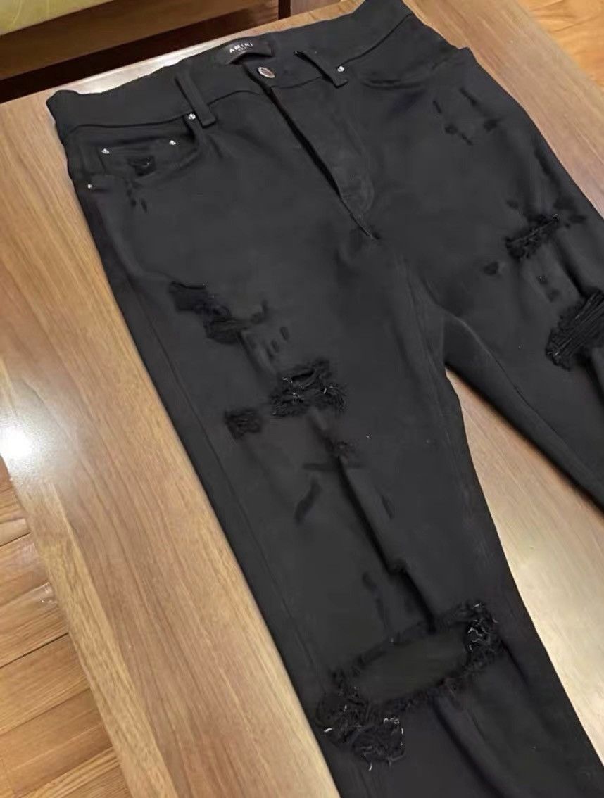 Amiri Amiri double-knee shotgun denim jeans Size US 29 - 3 Thumbnail