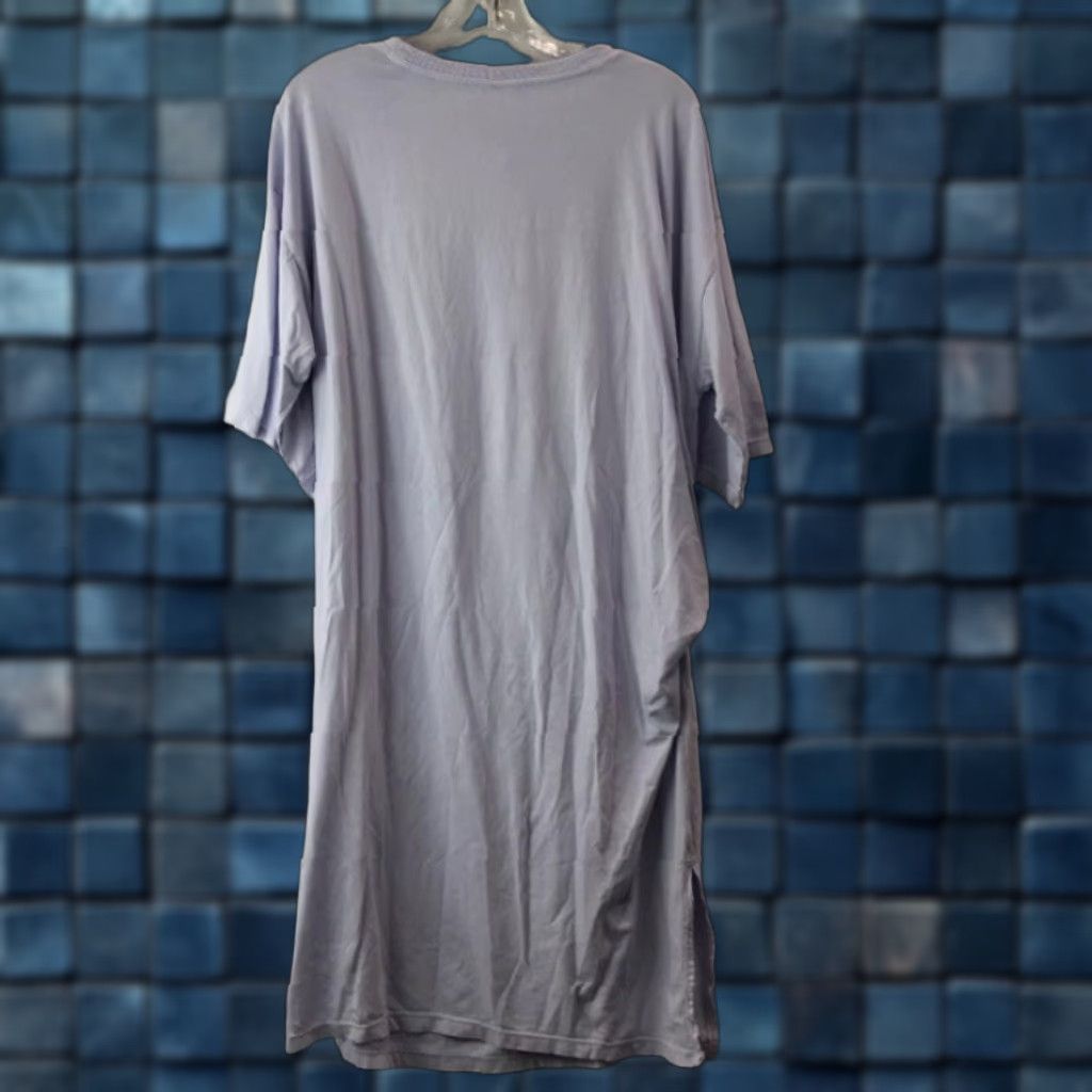Anthropologie Anthropologie Comfort T-Shirt Dress Purple Side Tie Knee Length Womens S Size S / US 4 / IT 40 - 1 Thumbnail