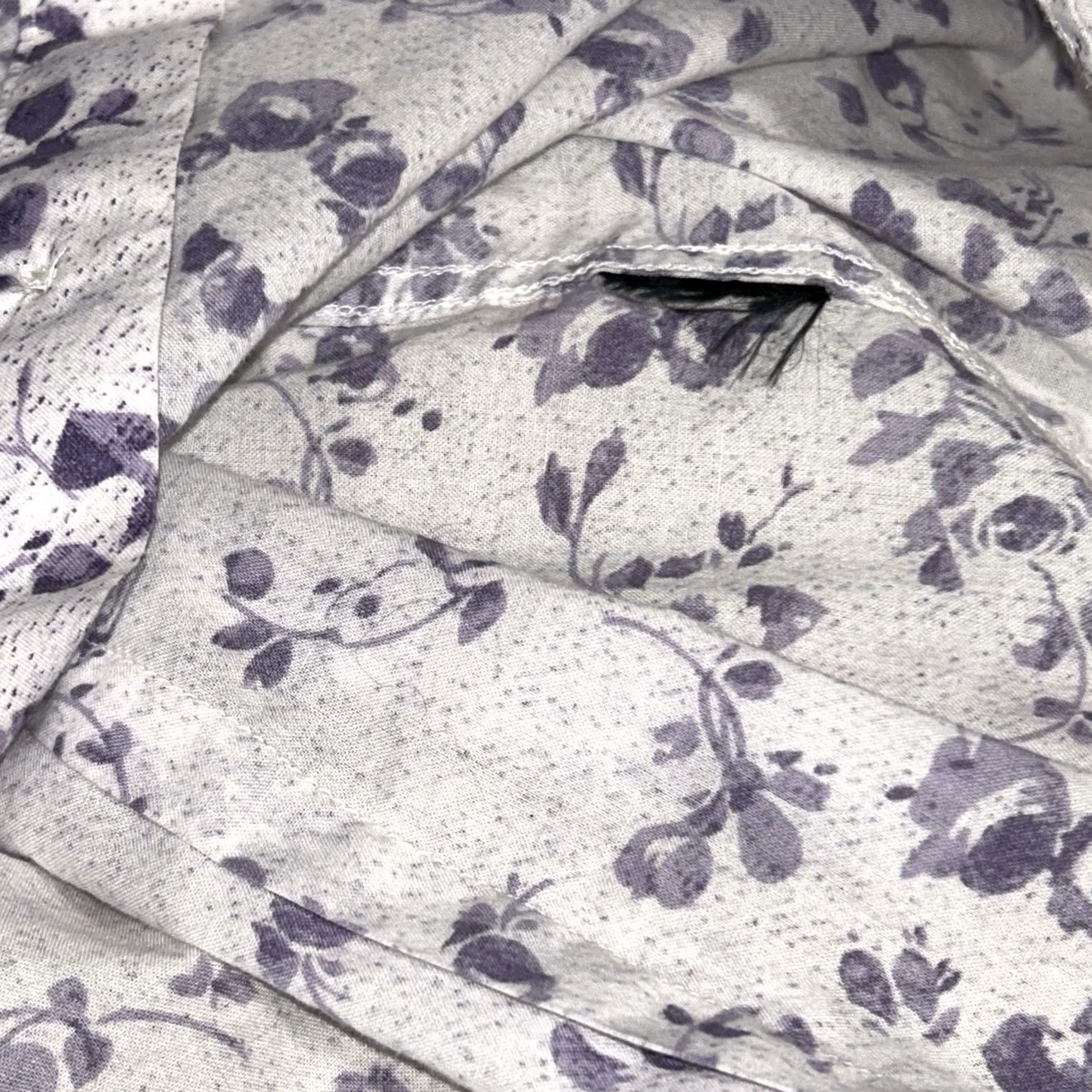 John Varvatos John Varvatos Button-Up Shirt Floral Sleeveless Ivory Lilac Men’s M Regular Vintage N/A Size US M / EU 48-50 / 2 - 6 Thumbnail