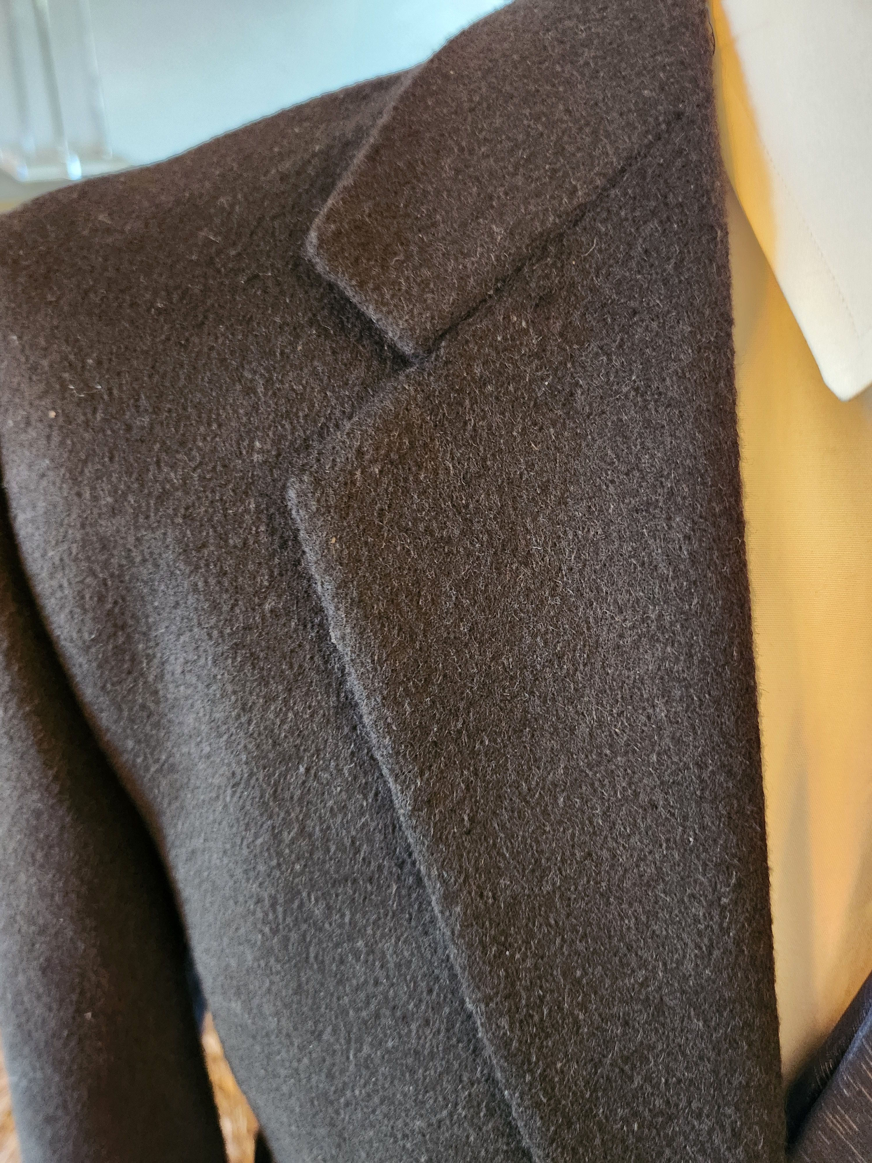 Turnbury NWOT 100% Camel Black Unstructured Blazer Size 42L - 3 Thumbnail