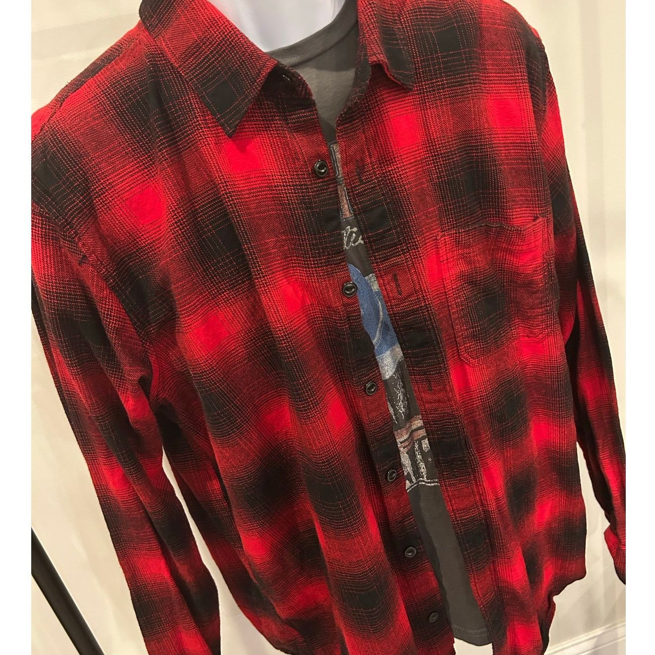 Gap GAP Buffalo Plaid Flannel Shirt XL Red Cabin-Core Size US XL / EU 56 / 4 - 2 Thumbnail
