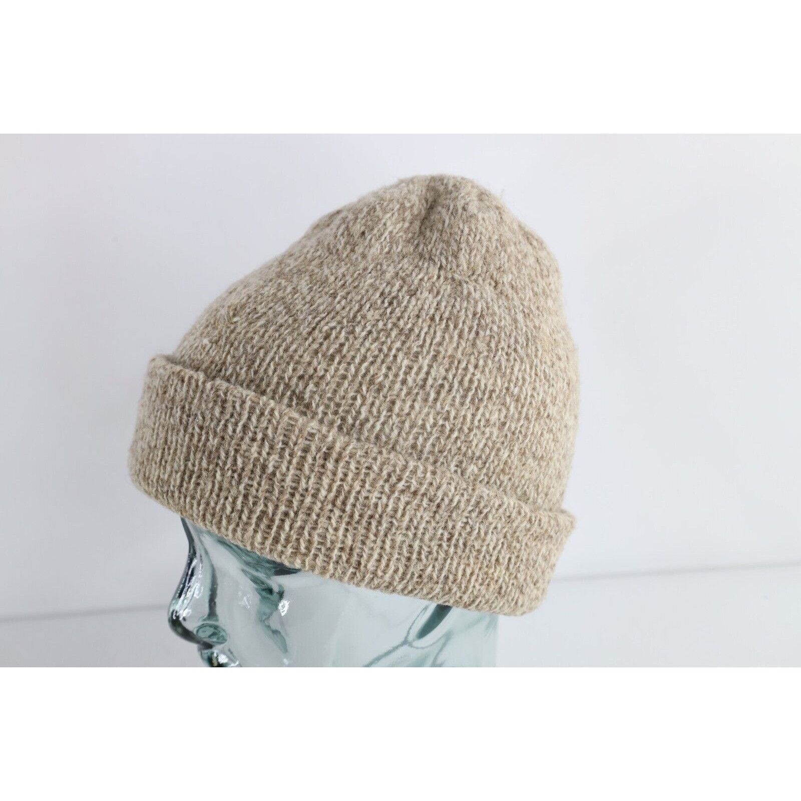 Vintage Vintage 90s Streetwear Wool Blend Ribbed Knit Winter Beanie Size ONE SIZE - 4 Thumbnail