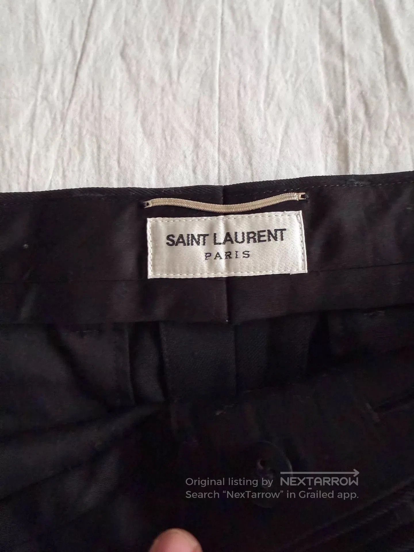 Saint Laurent Paris Black Tailored Casual Pants Size 34. Size US 34 / EU 50 - 2 Thumbnail