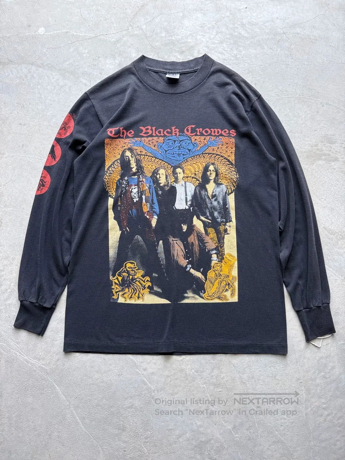 Vintage Vintage 80s The Black Crowes Band Tee. Size US L / EU 52-54 / 3 - 1 Thumbnail
