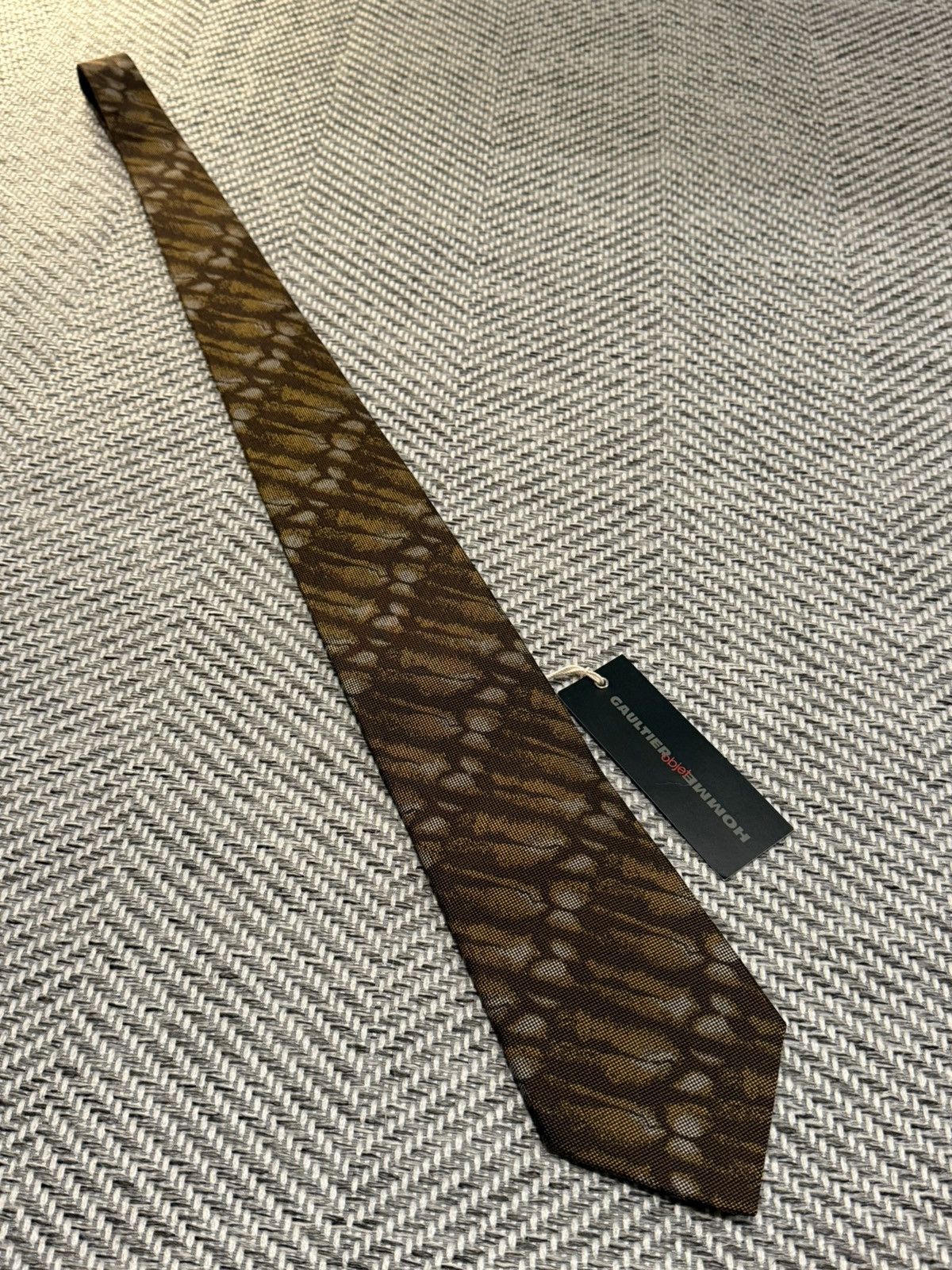 Jean Paul Gaultier JEAN PAUL GAULTIER OBJET CAMOUFLAGE NECK TIE Size ONE SIZE - 2 Thumbnail
