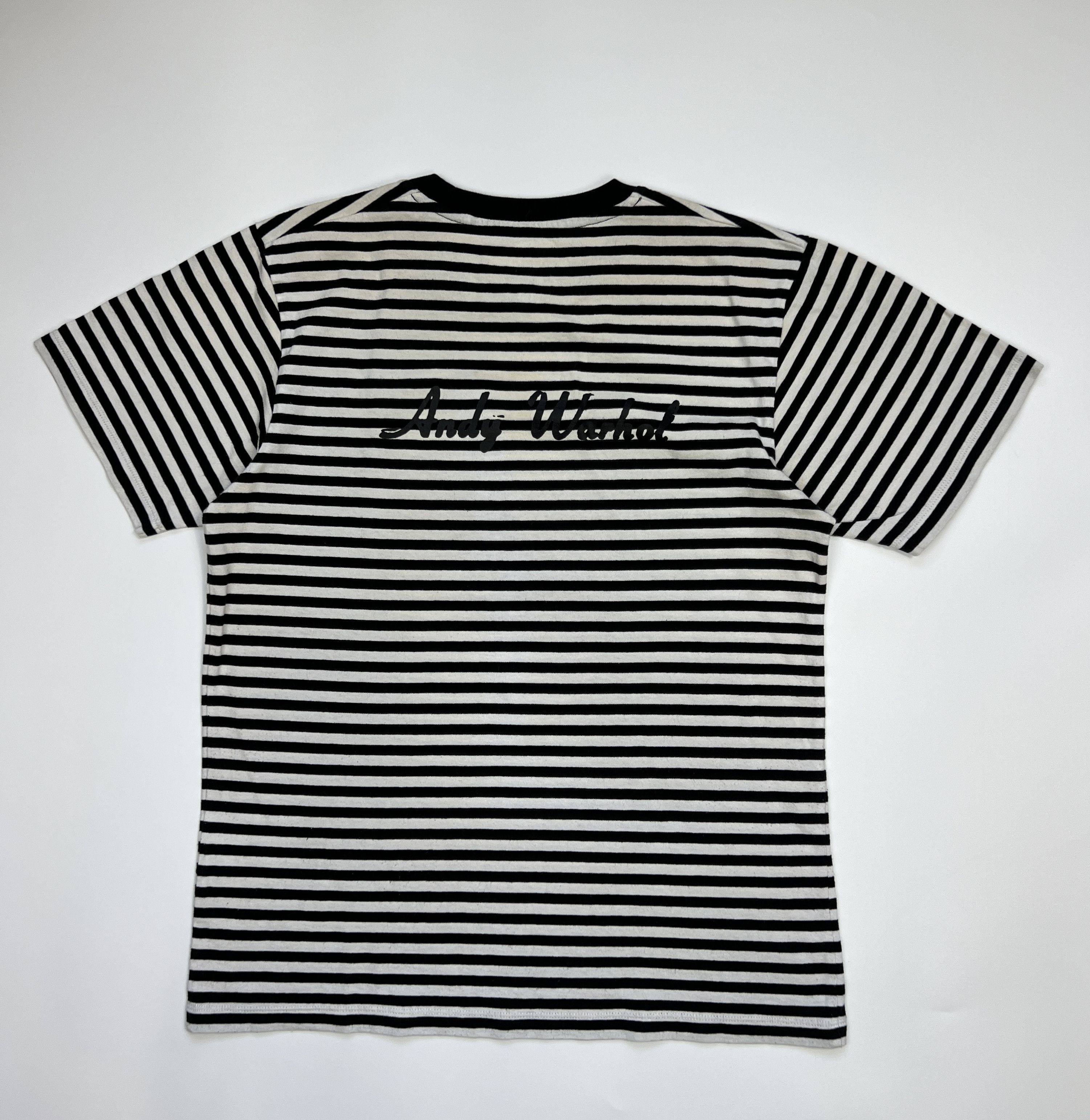 Andy Warhol × Uniqlo Uniqlo Andy Warhol Cartoon Dollar Print Striped Tee Size US S / EU 44-46 / 1 - 2 Thumbnail