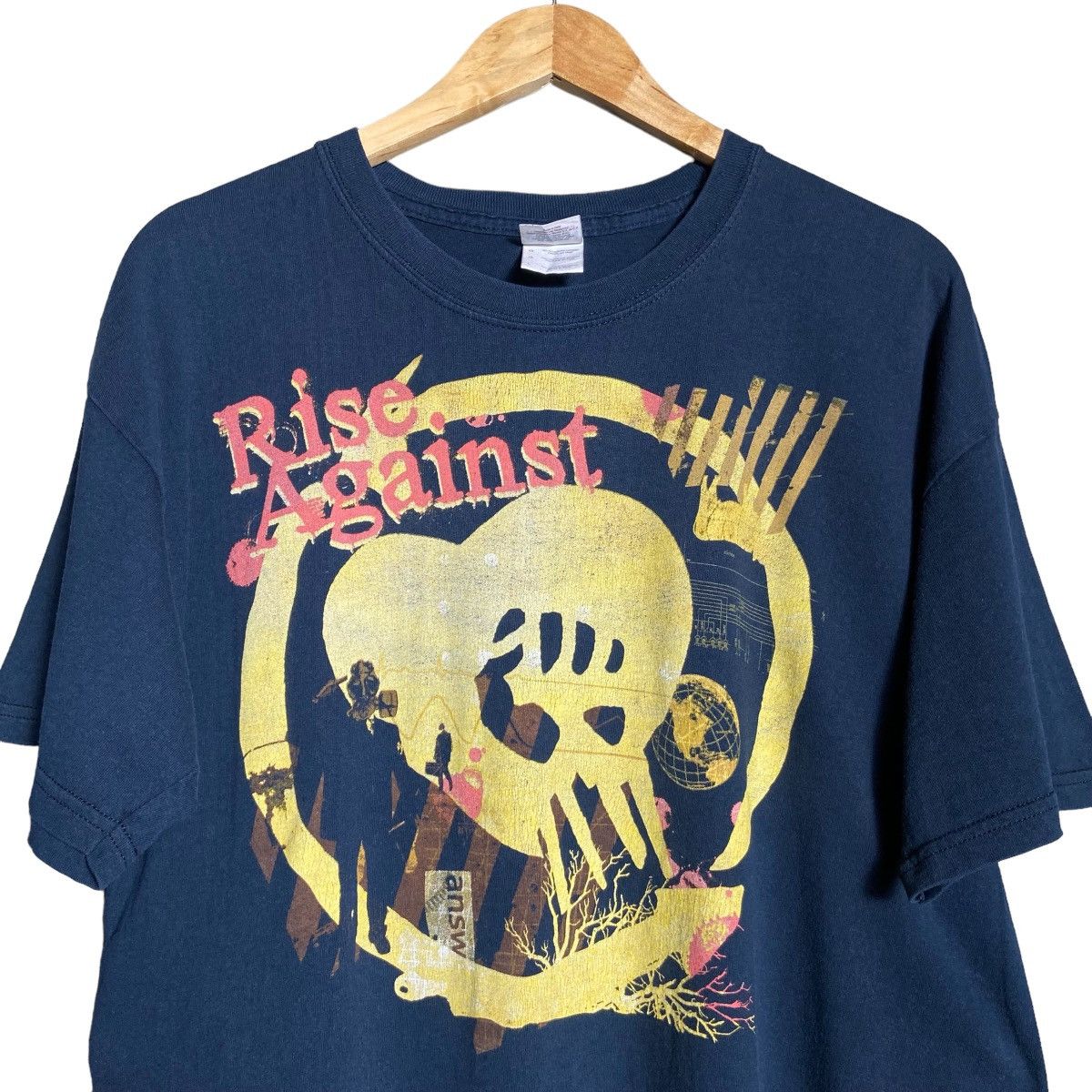 Band Tees × Vintage Vintage Y2K Rise Against Band Tee Size US L / EU 52-54 / 3 - 1 Thumbnail