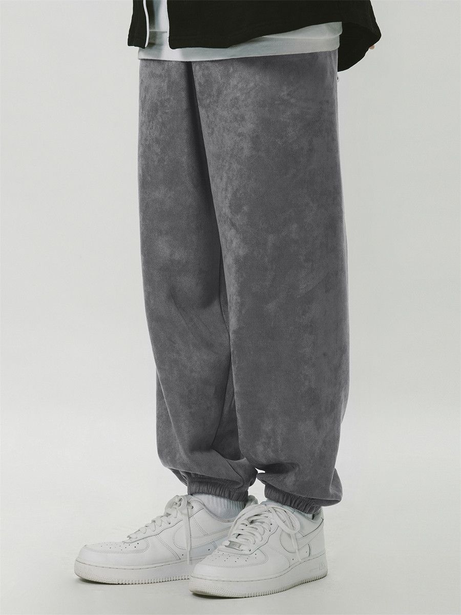 Japanese Brand Rare Nodot: Suedette Brown Sweatpants Loose Fit Large Size US 32 / EU 48 - 5 Thumbnail