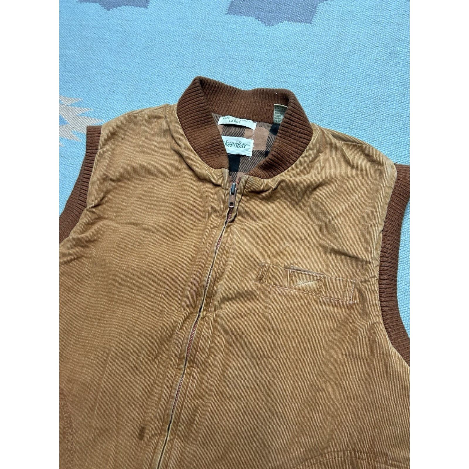 Vintage VINTAGE St. John’s Bay Corduroy Jacket Vest Quilted Lined Burnt Orange Men’s Large Size US L / EU 52-54 / 3 - 4 Thumbnail