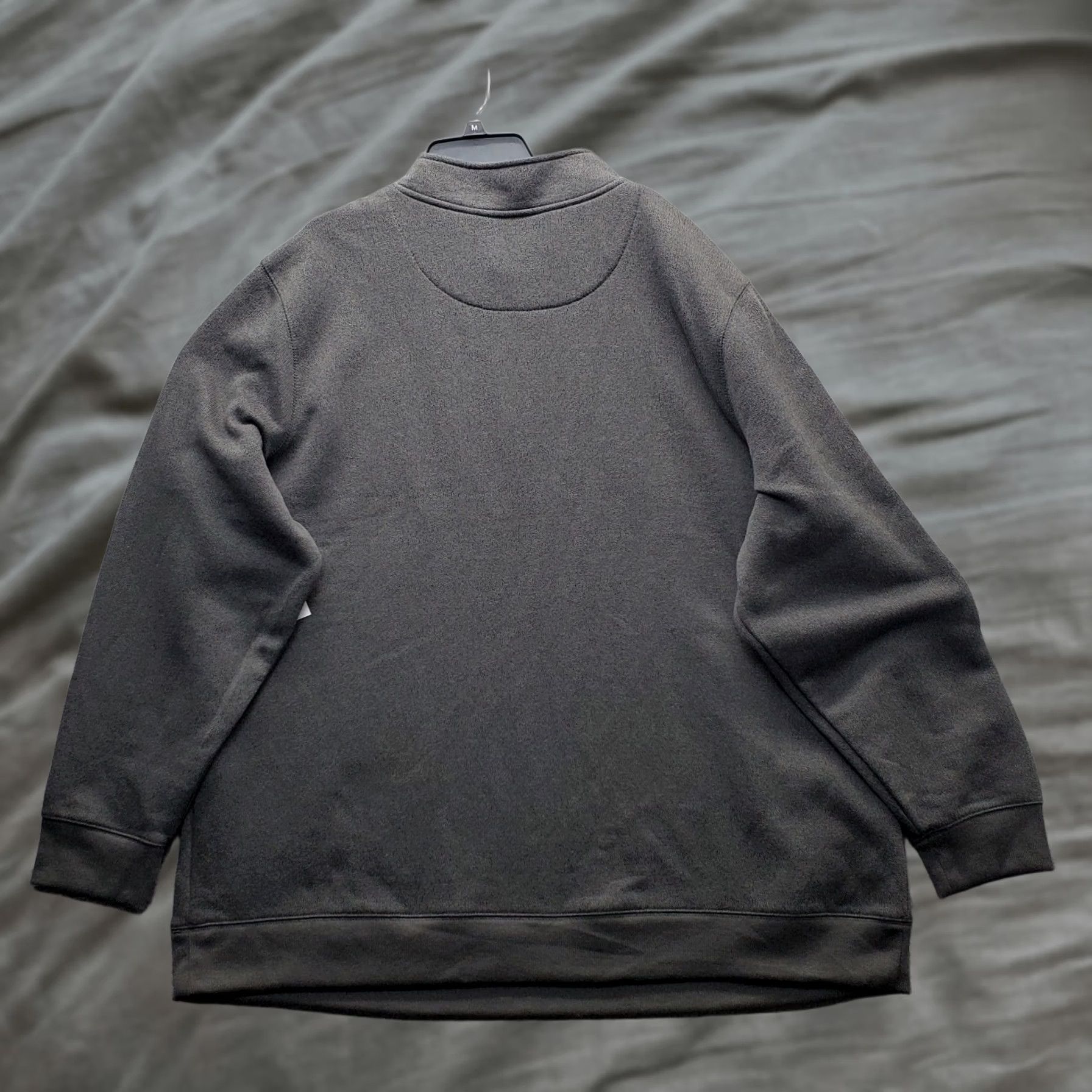 Vintage Sonoma Shirt Mens Big 4X Gray Goods For Life Sweatshirt 4XB Heavyweight Mock Neck Quarter Zip Size US XXL / EU 58 / 5 - 1 Thumbnail