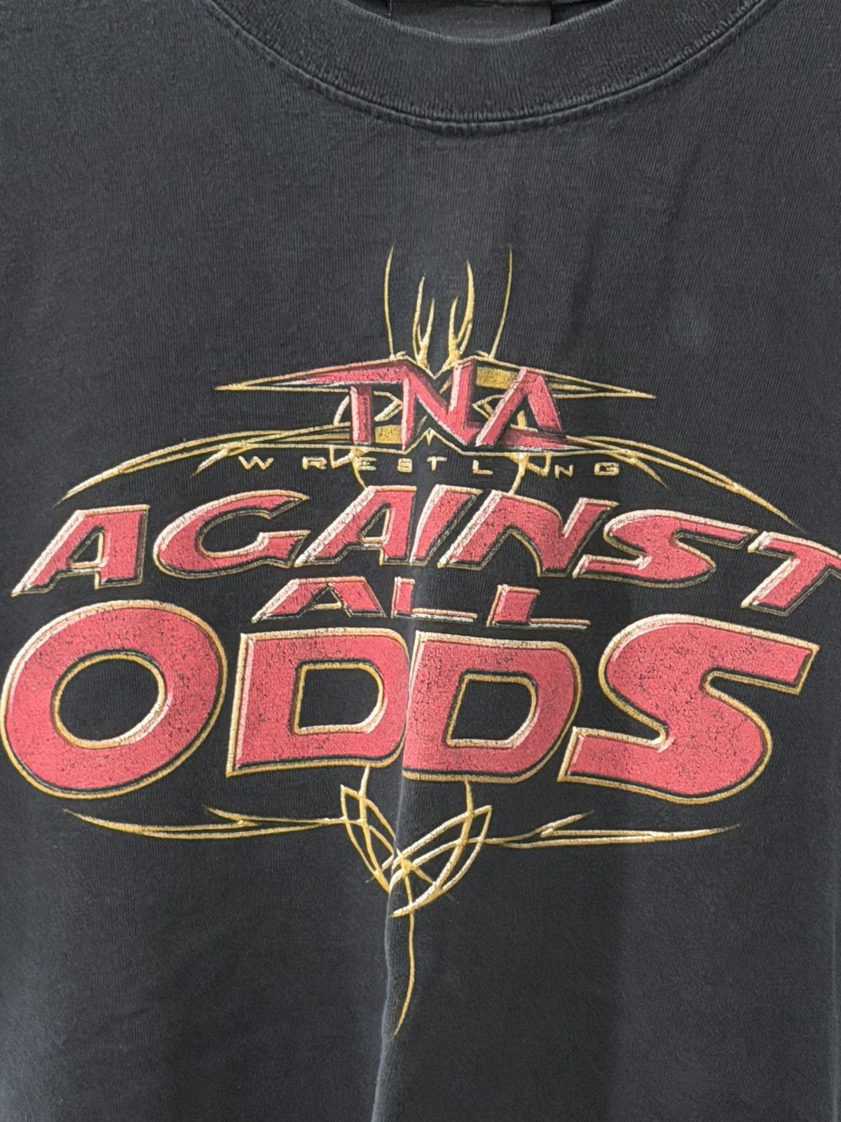 Other Vintage Y2K TNA Wrestling “Against All Goods” Shirt Large Size US L / EU 52-54 / 3 - 2 Thumbnail
