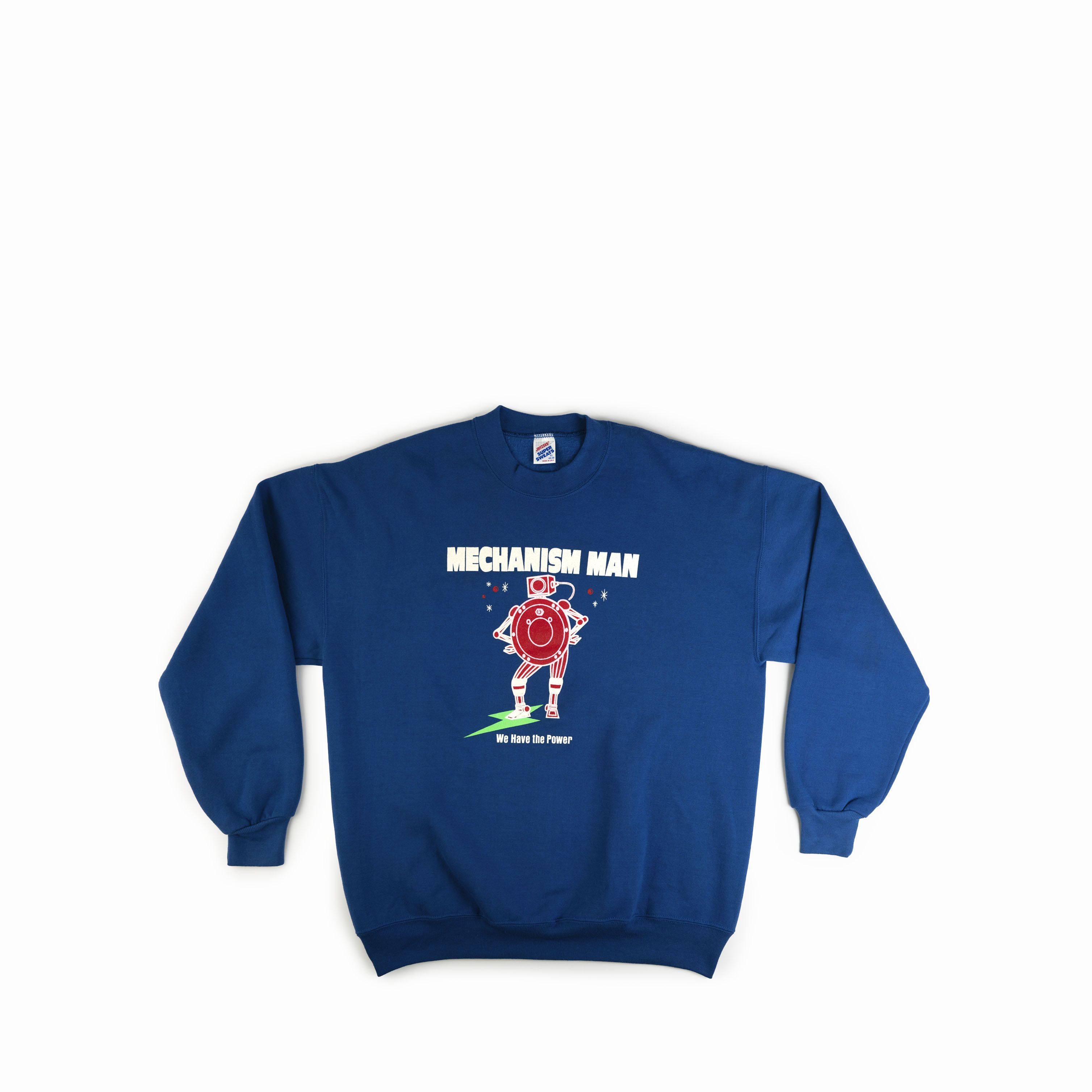 Vintage Vintage 1980's Mechanism Man We Have The Power Crewneck Size US XL / EU 56 / 4 - 1 Thumbnail