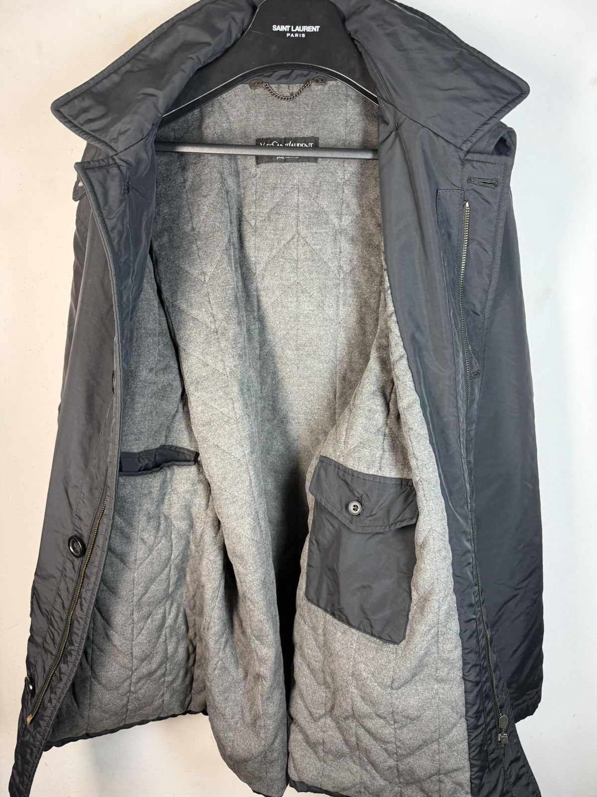 Yves Saint Laurent Winter Black YSL Jacket Parka Warm YSL Parka Size US XL / EU 56 / 4 - 10 Thumbnail