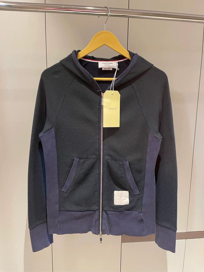 Thom Browne Thom browne Blue and green stitching zipper jacket 2504-Ne Size US M / EU 48-50 / 2 - 1 Thumbnail