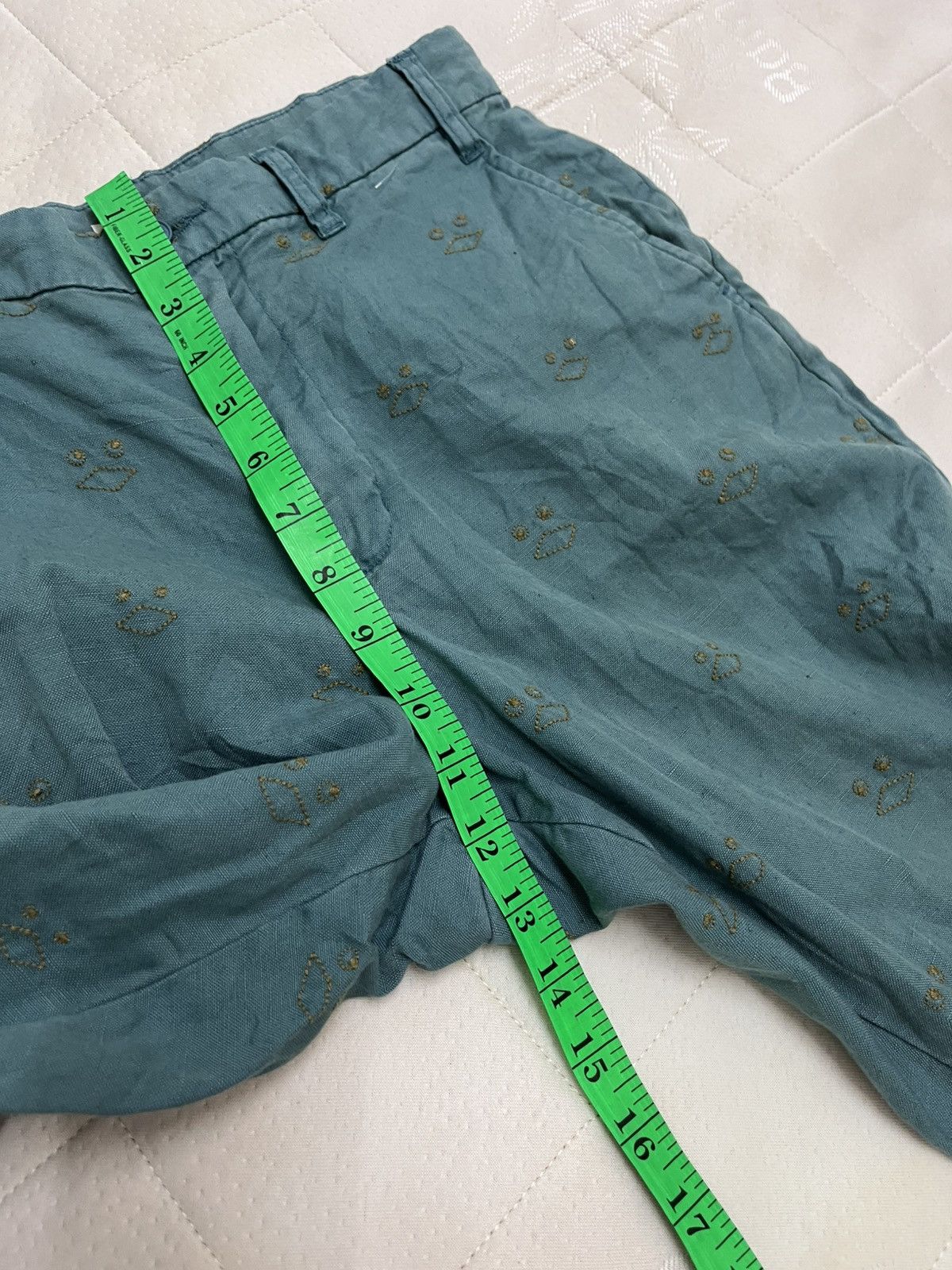 Ne-Net Issey Miyake Nenet Linen Embroidery Pants Size US 30 / EU 46 - 8 Thumbnail