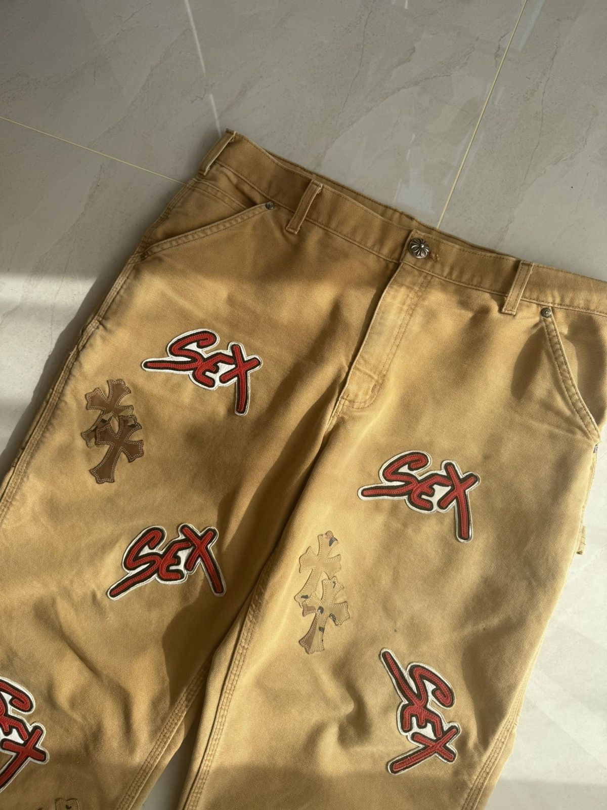 Chrome Hearts Chrome Hearts Sex Records by Mattyboy Pants Sz.34 Size US 34 / EU 50 - 2 Thumbnail