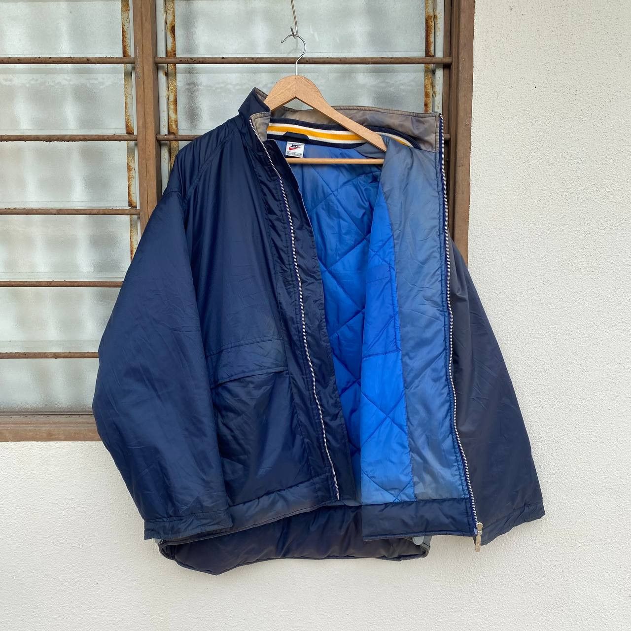 Vintage VINTAGE 90S NIKE COACH INSULATED JACKET FADED BLUE Size US L / EU 52-54 / 3 - 3 Thumbnail