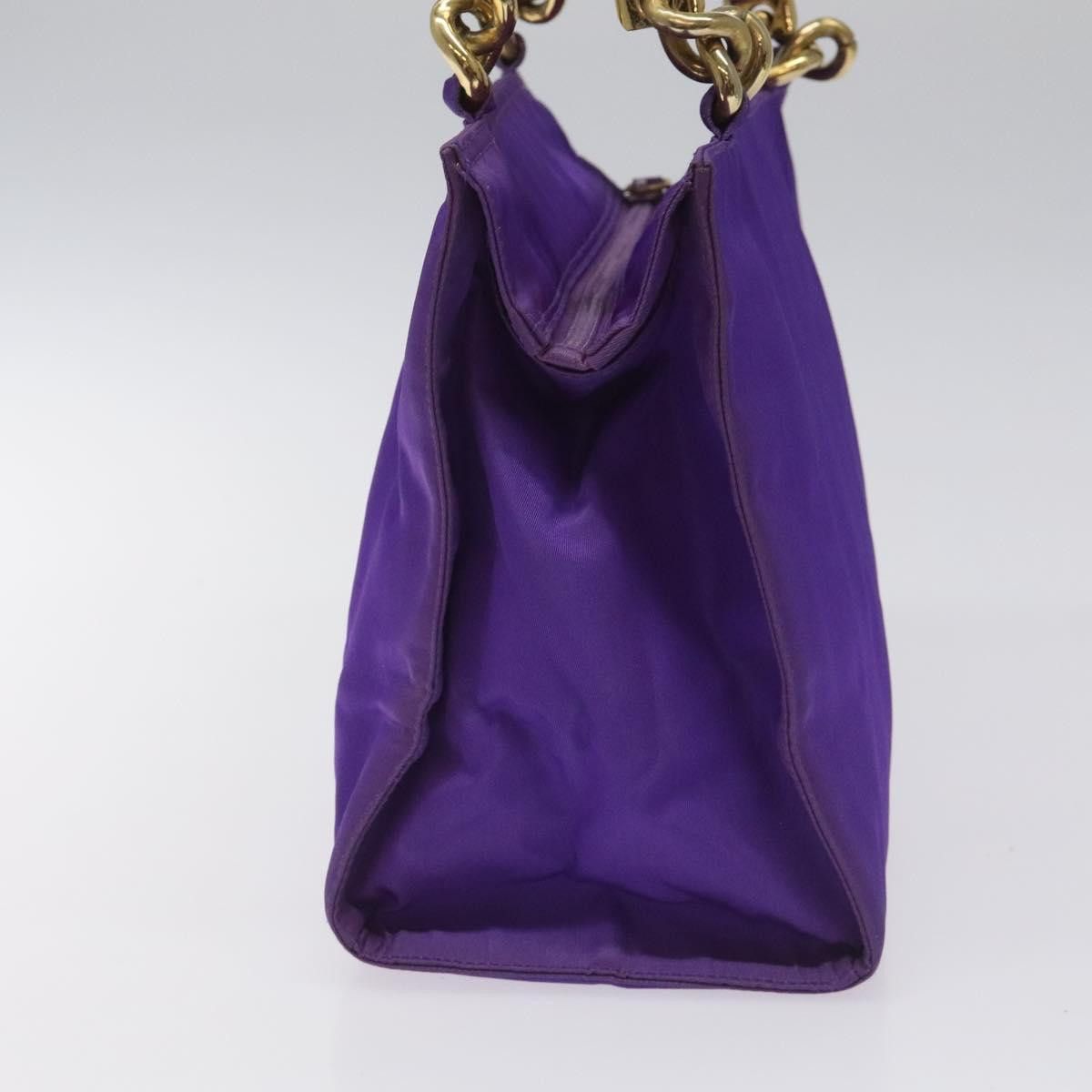 Prada PRADA Hand Bag Nylon Purple Gold Size ONE SIZE - 4 Thumbnail