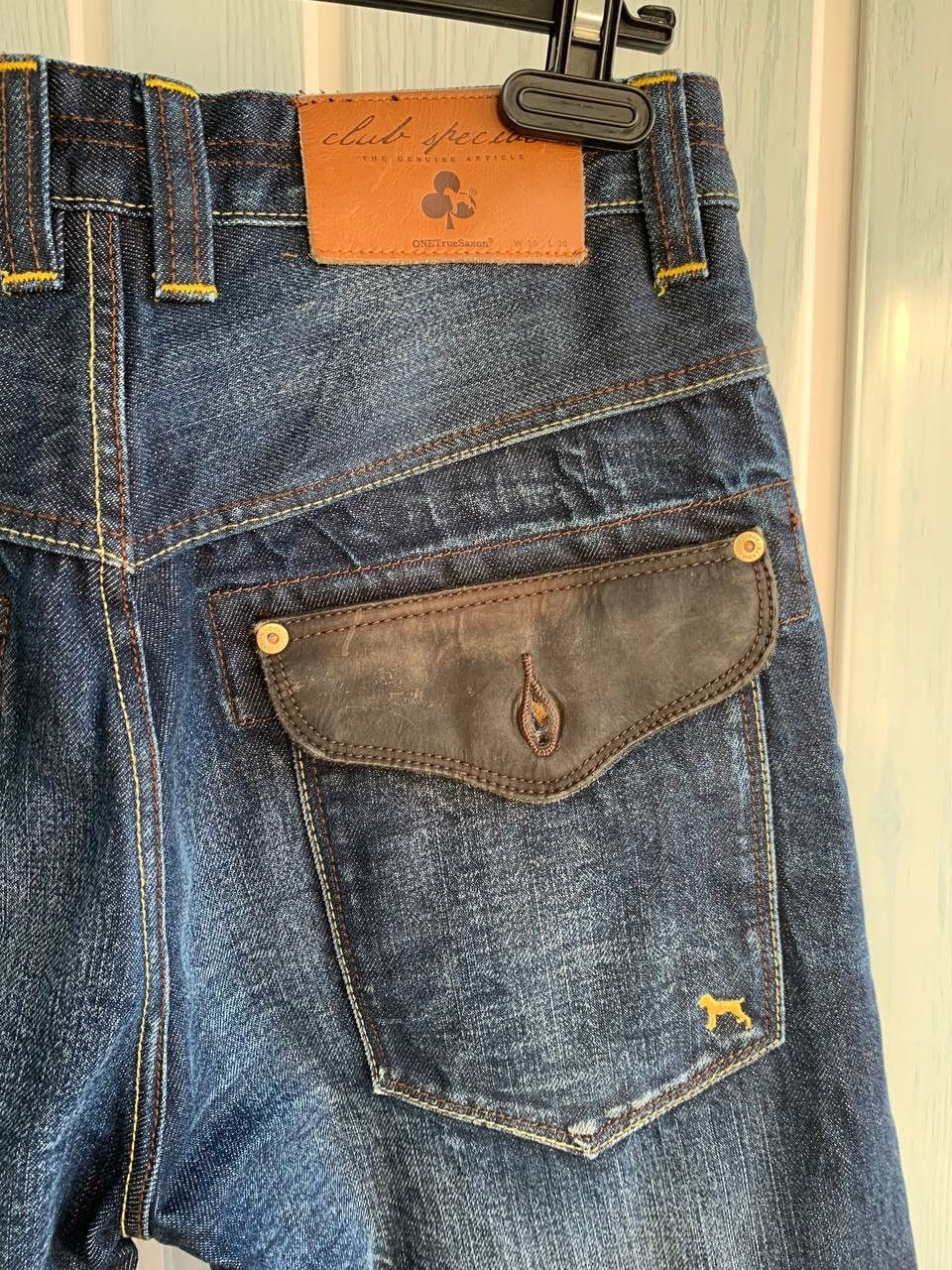 Japanese Brand × Vintage One True Saxon Cotton Pockets Tapered Denim Selvedge Jeans Size US 30 / EU 46 - 12 Thumbnail