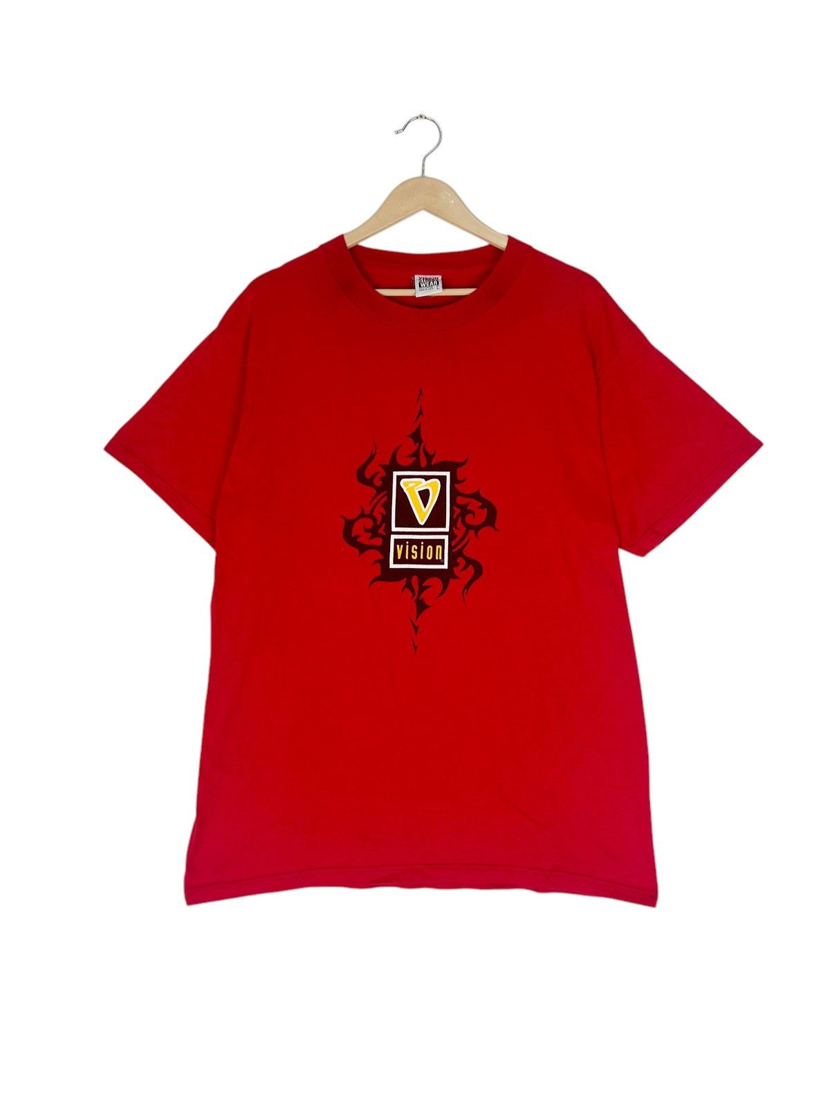 Vintage × Vision Streetwear Vintage Vision Streetwear / Classic ‘V’ Logo 90s Skate Tee Size US L / EU 52-54 / 3 - 1 Thumbnail