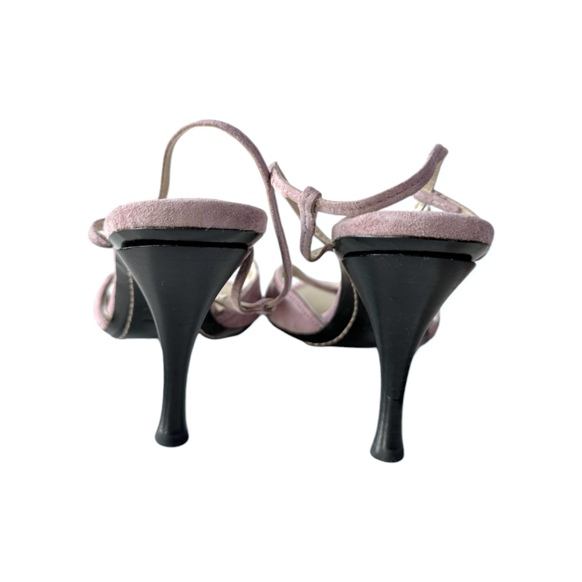 Costume National Costume National Pink/Lilac Suede Sandals, Size 38.5 EU, Y2K Size US 8.5 / IT 38.5 - 6 Thumbnail