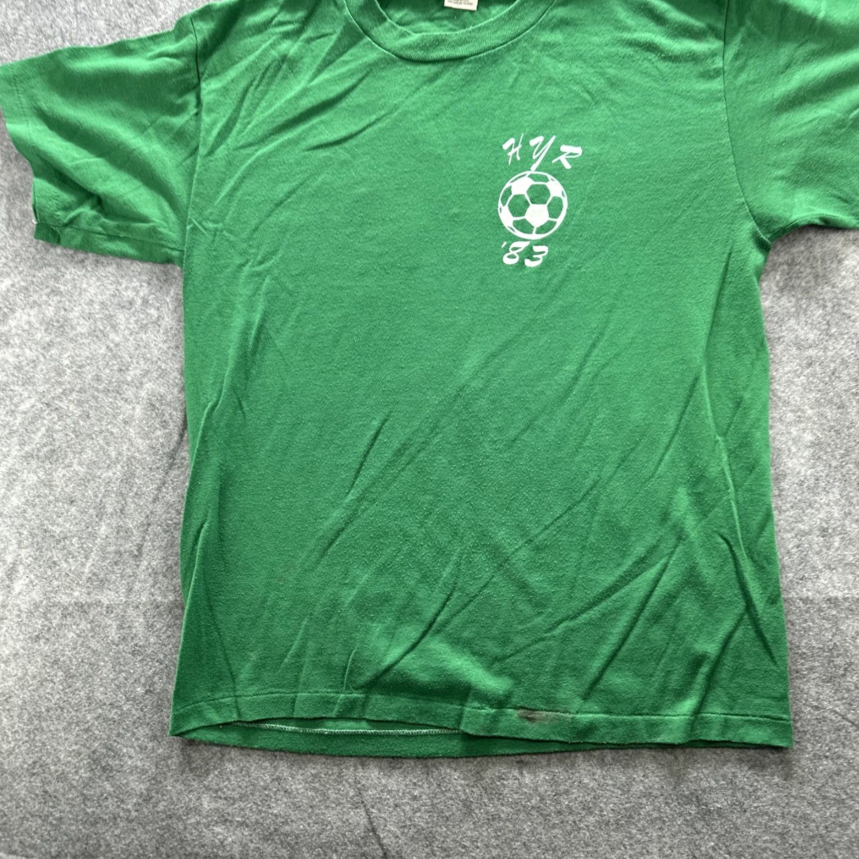 Vintage VINTAGE Sweepers Soccer Team Shirt Mens Large Green 1983 Sportswear 80s SS Size US L / EU 52-54 / 3 - 3 Thumbnail